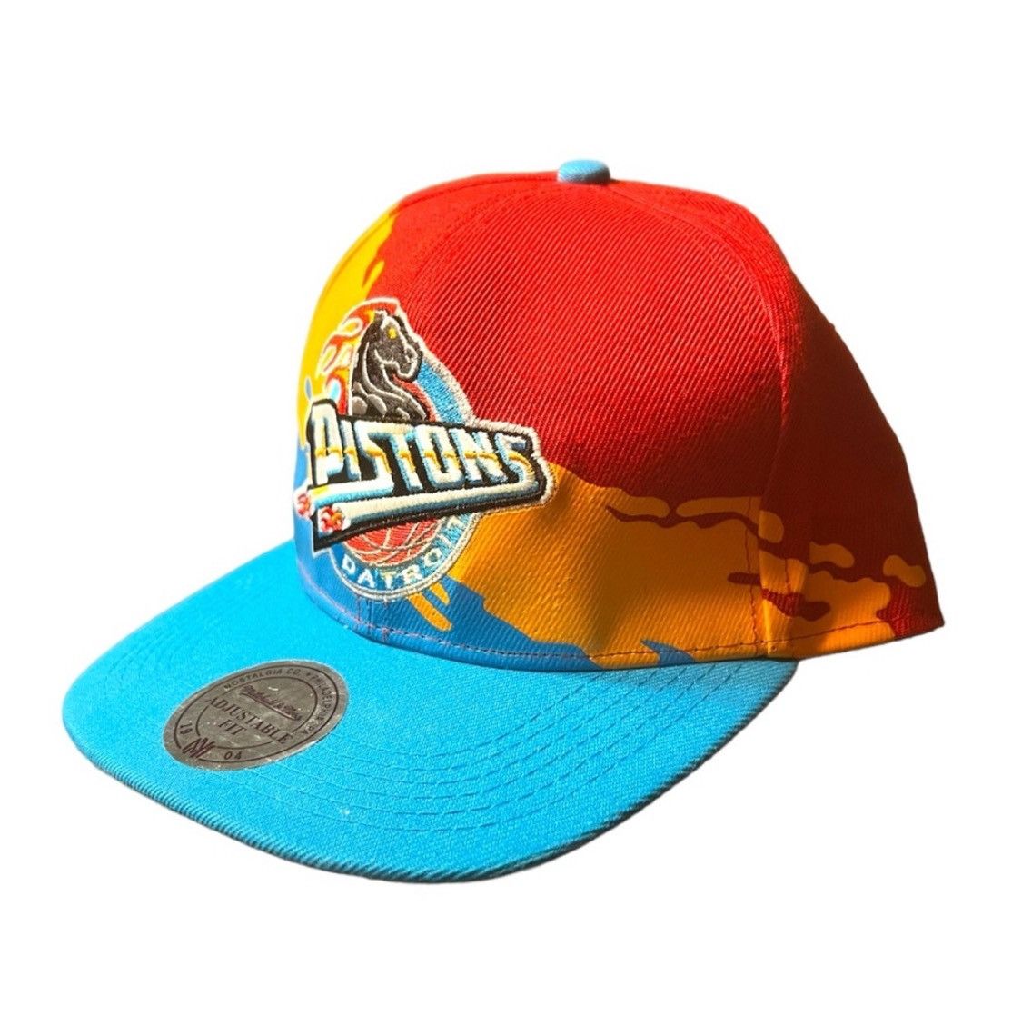 Mitchell & Ness Mitchell & Ness Detroit Pistons Splash Horse Logo Snapback Size ONE SIZE - 10 Thumbnail