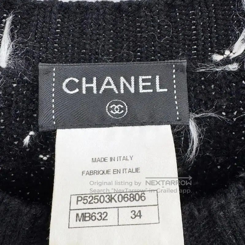 Chanel Chanel Black Knit Sweater for Women's Spring . Size S / US 4 / IT 40 - 2 Thumbnail