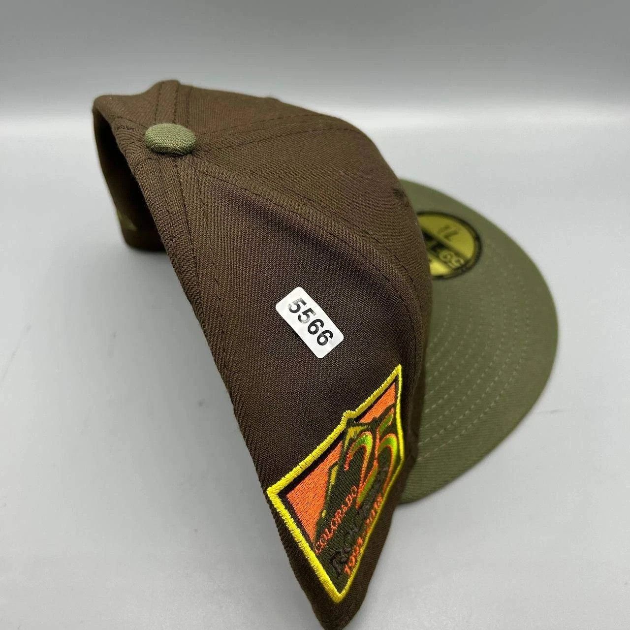 New Era Colorado Rockies Hat Men 7 3/8 Brown Green MLB Fitted Cap Size ONE SIZE - 9 Thumbnail