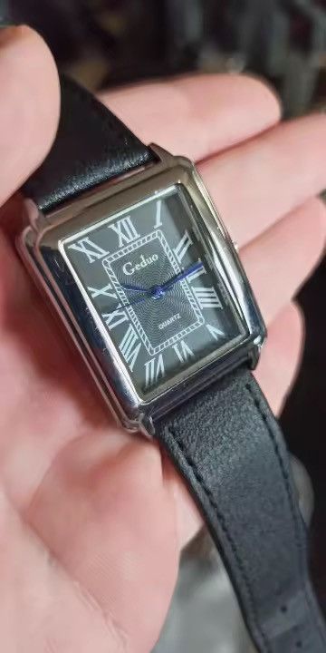 Japanese Brand Classic Roman Dial Quart Watch– Leather Strap Size ONE SIZE - 1 Thumbnail