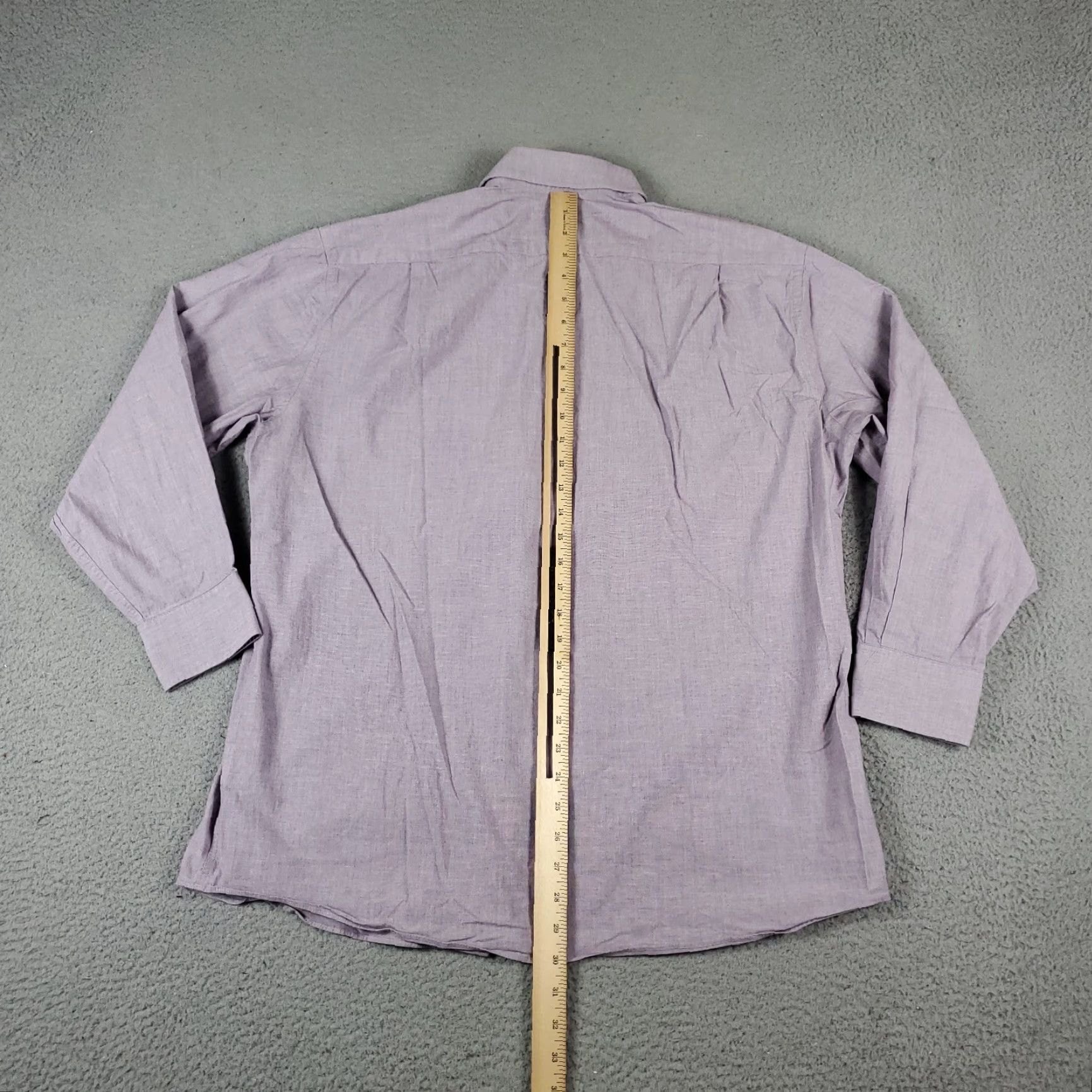 Tommy Hilfiger VINTAGE Tommy Hilfiger Shirt Mens Large Purple Casual Button-Up Long Sleeve Size US L / EU 52-54 / 3 - 3 Thumbnail