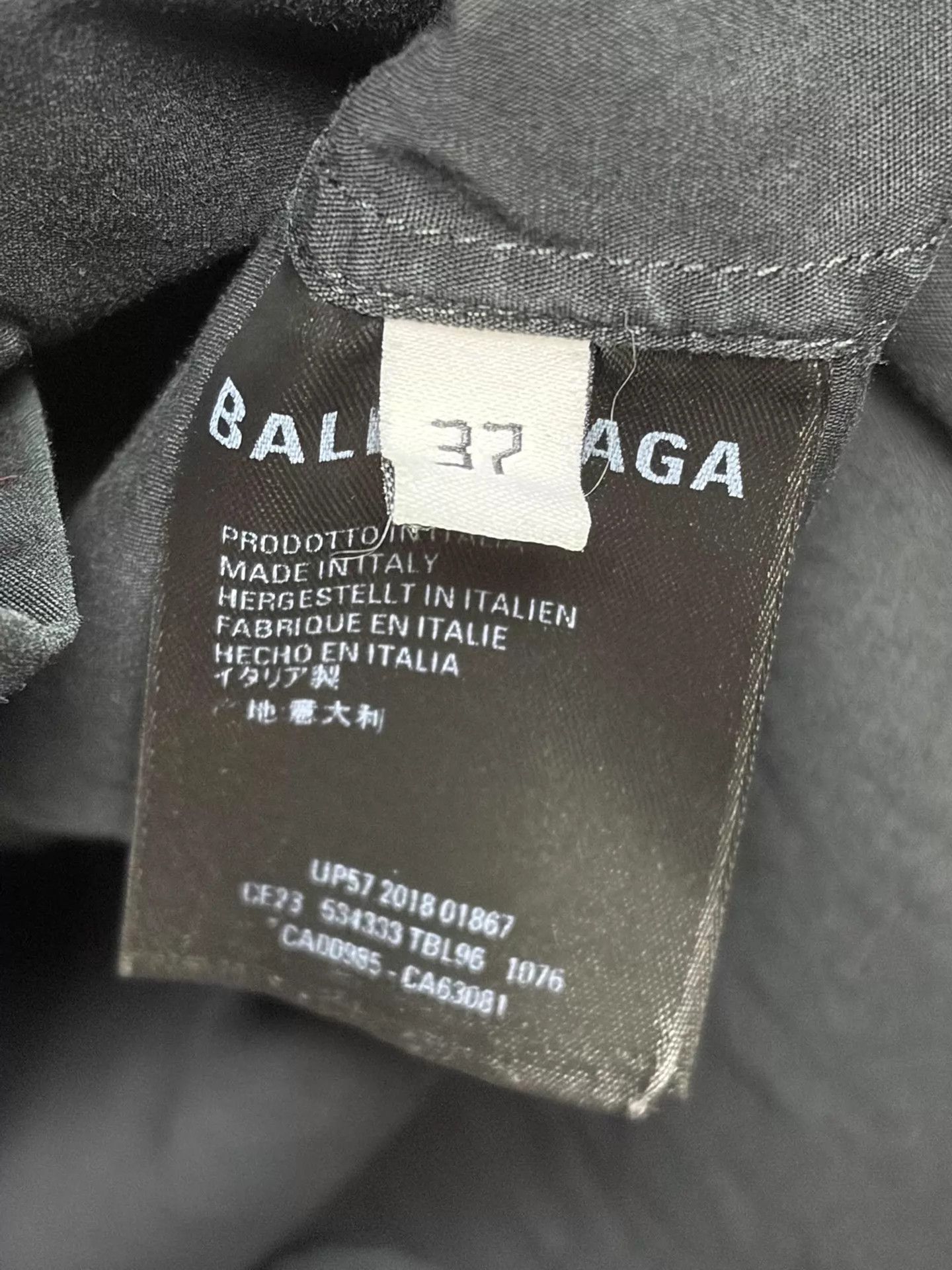 Balenciaga Balenciaga弹幕 Long Sleeve Shirt 37 Italy Size US XS / EU 42 / 0 - 4 Thumbnail