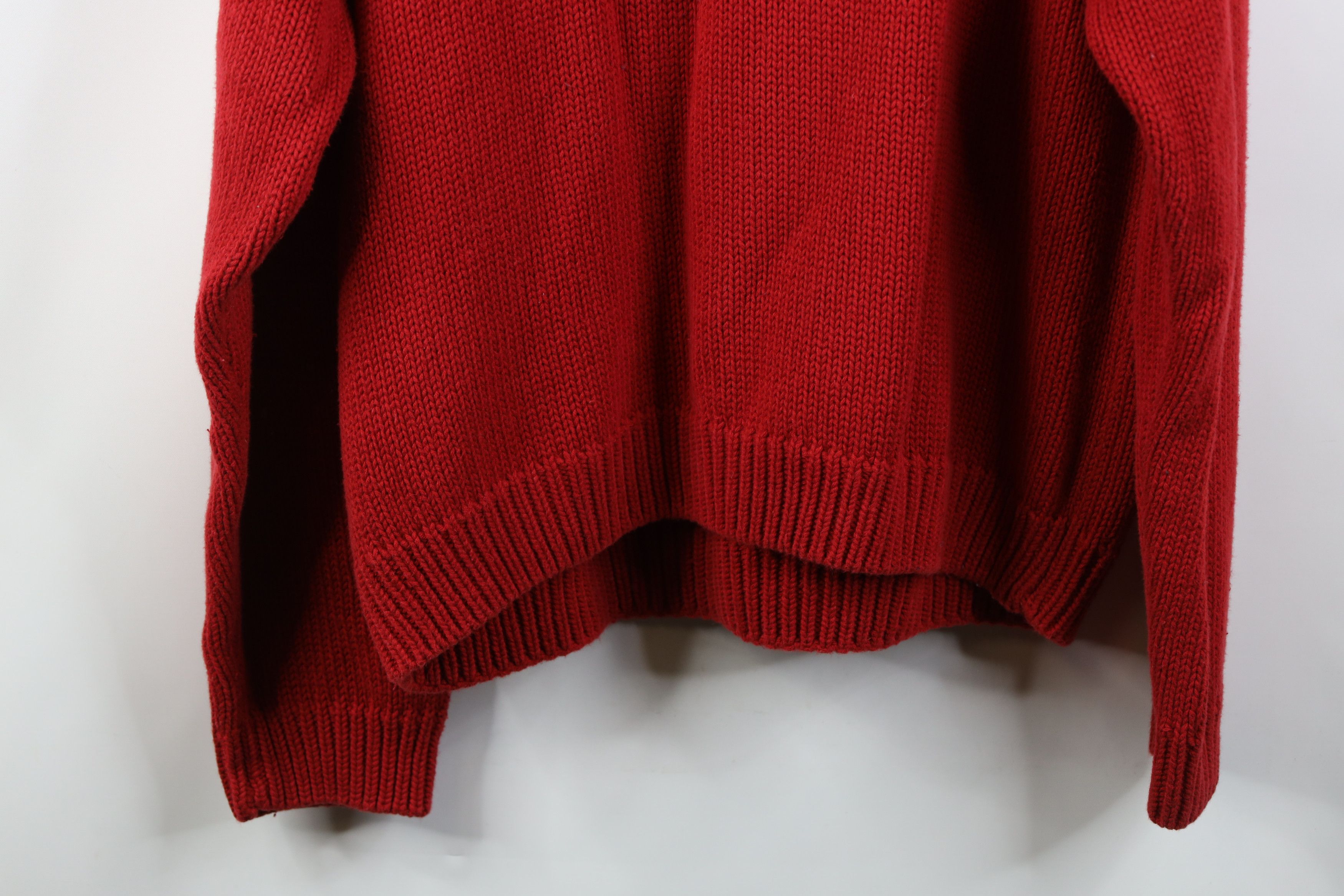 Eddie Bauer Vintage 90s Eddie Bauer Cotton Knit Crewneck Sweater Red Size US L / EU 52-54 / 3 - 10 Thumbnail