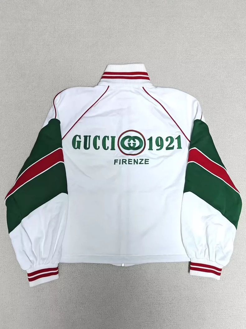 Gucci GUCCI Striped Letter Logo Zip Long Sleeve Jacket 2501-Nexta Size US L / EU 52-54 / 3 - 2 Thumbnail