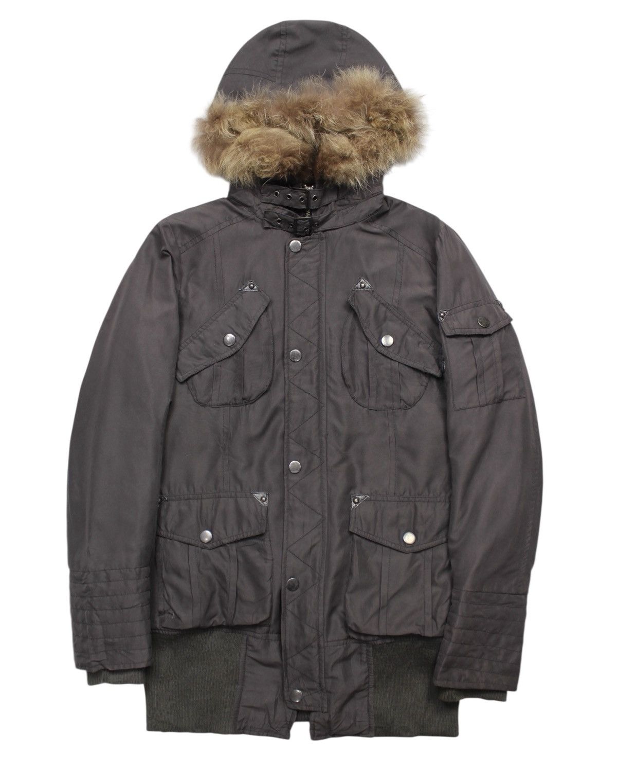 If Six Was Nine AW2009 PPFM FUR-TRIMMED MILITARY PARKA JACKET Size US M / EU 48-50 / 2 - 1 Thumbnail