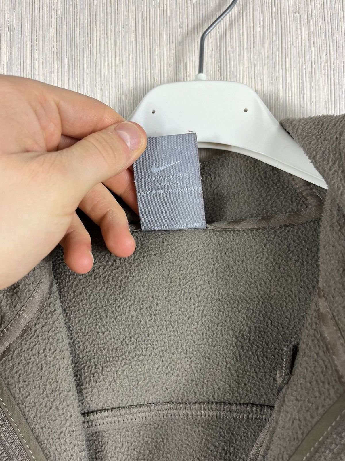 Nike × Vintage Vintage Nike y2k zip ninja fleece sherpa sweatshirt hoodie Size S / US 4 / IT 40 - 21 Thumbnail