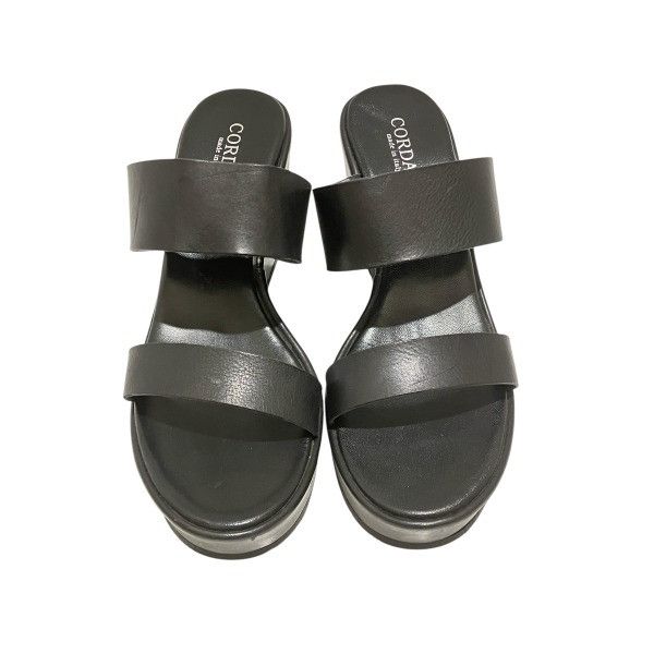 Other Cordani Sandals Leather Shoes Leather Other in Black, Women's