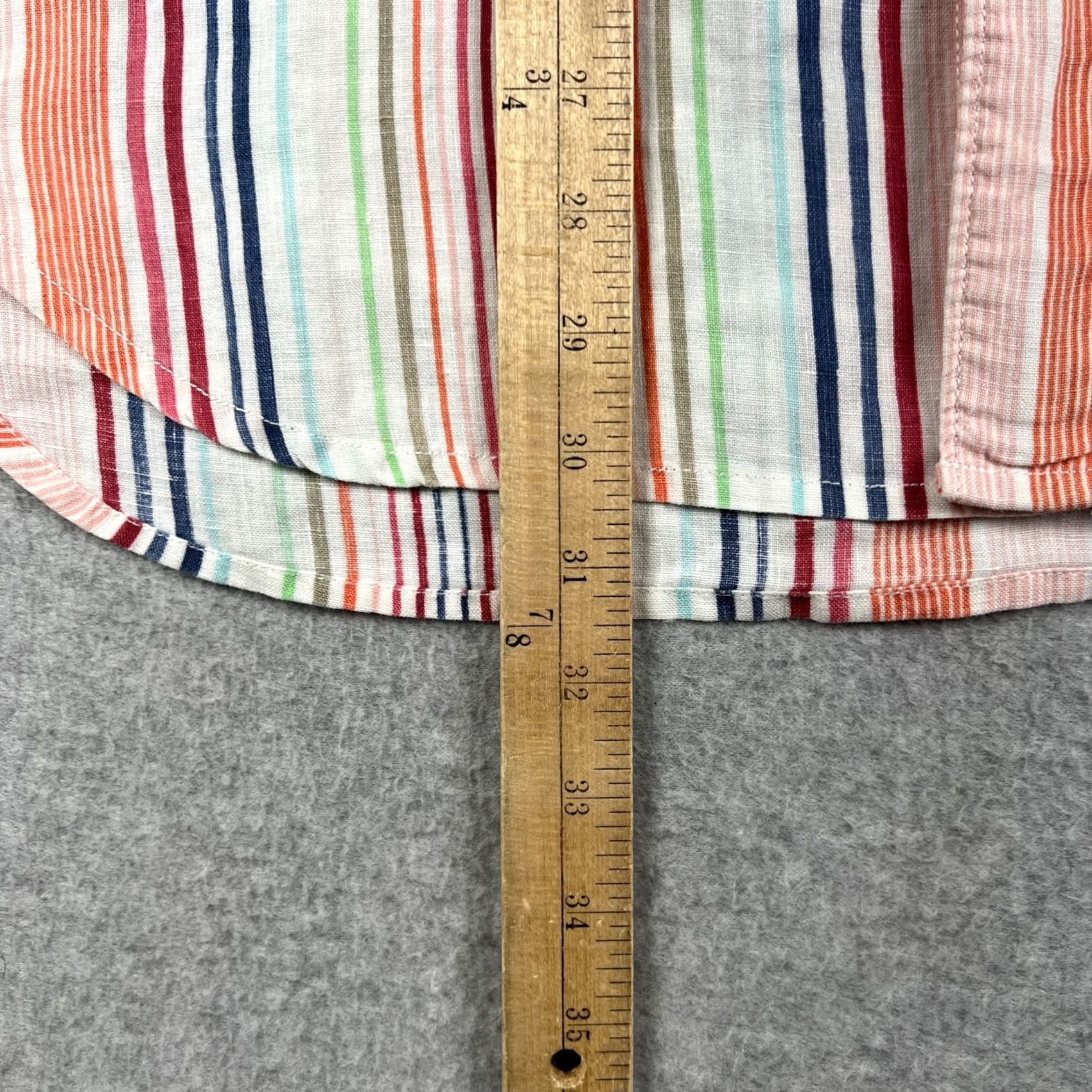 Tommy Bahama Tommy Bahama Linen Shirt Long Sleeve Button Multicolor Striped XL Mens Size US XL / EU 56 / 4 - 5 Thumbnail