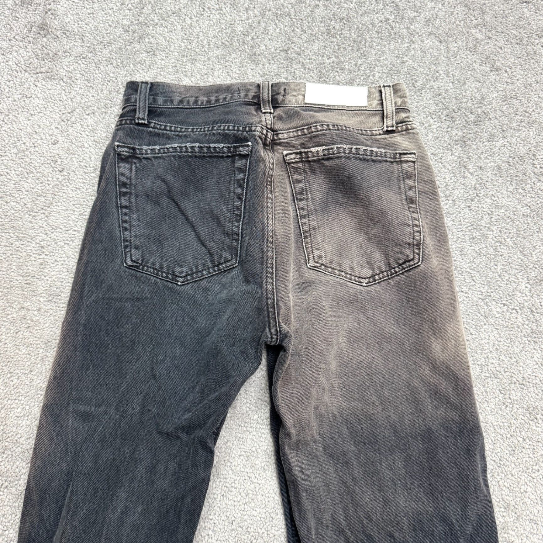 RE/DONE Re/Done 90s High Rise Loose Fit Button Fly Denim Jeans Womens 25 Black Size 42" / US 20 - 4 Thumbnail
