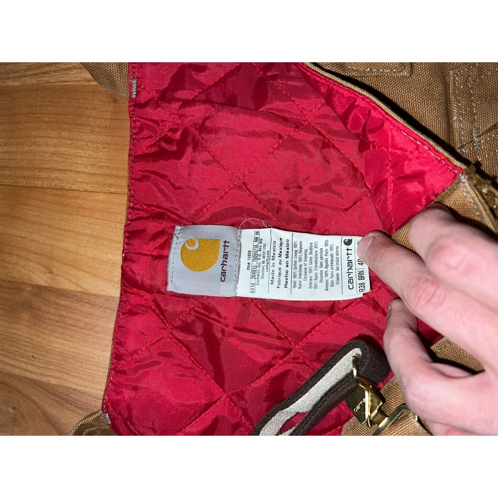 Carhartt Carhartt Bib Overalls Quilt Coveralls Duck Canvas 40x30 Size US XXL / EU 58 / 5 - 6 Thumbnail