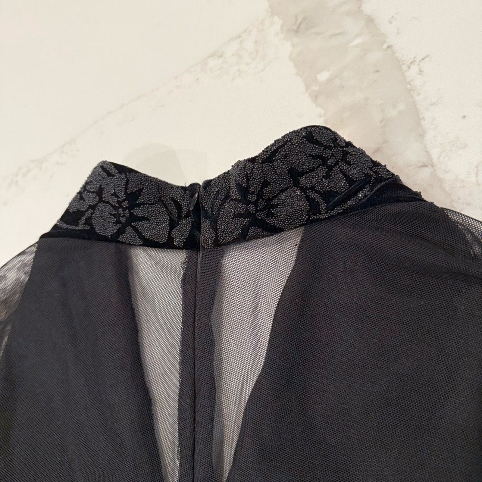 Vintage Vintage J.R. Nites By Caliendo Velvet Sexy Mesh Top Womens 8 Size M / US 6-8 / IT 42-44 - 12 Thumbnail