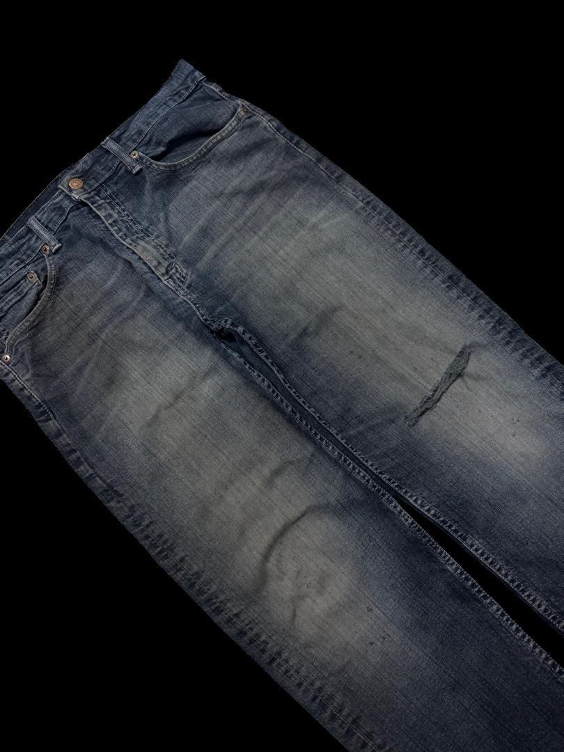 Levi's GRUNGE Vintage Y2K Levi’s Rusty Thrashed Distress Dark Jean Size US 33 - 6 Thumbnail