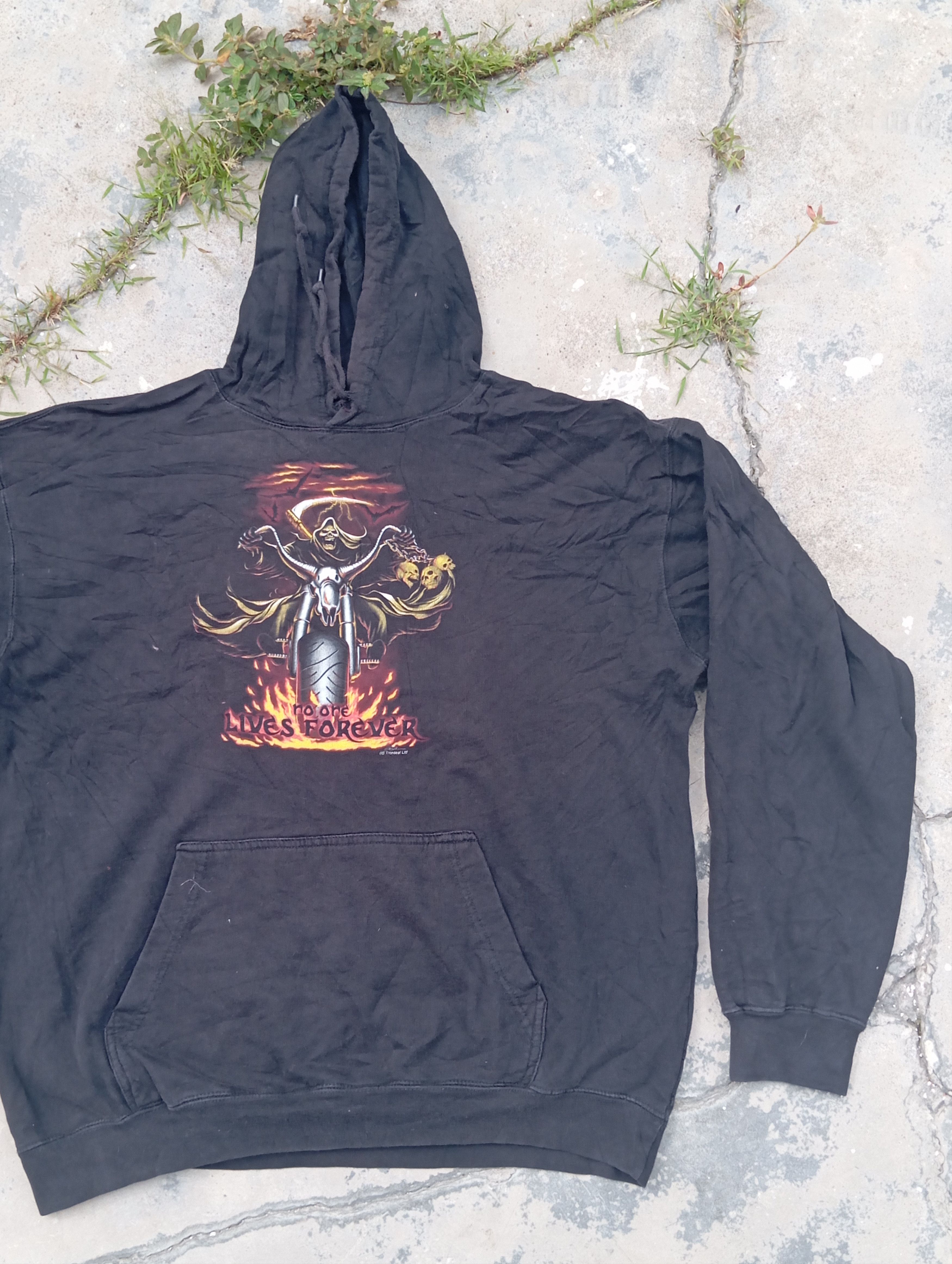 Vintage Vintage Motorcycle hoodie with cr Size US XXL / EU 58 / 5 - 2 Thumbnail