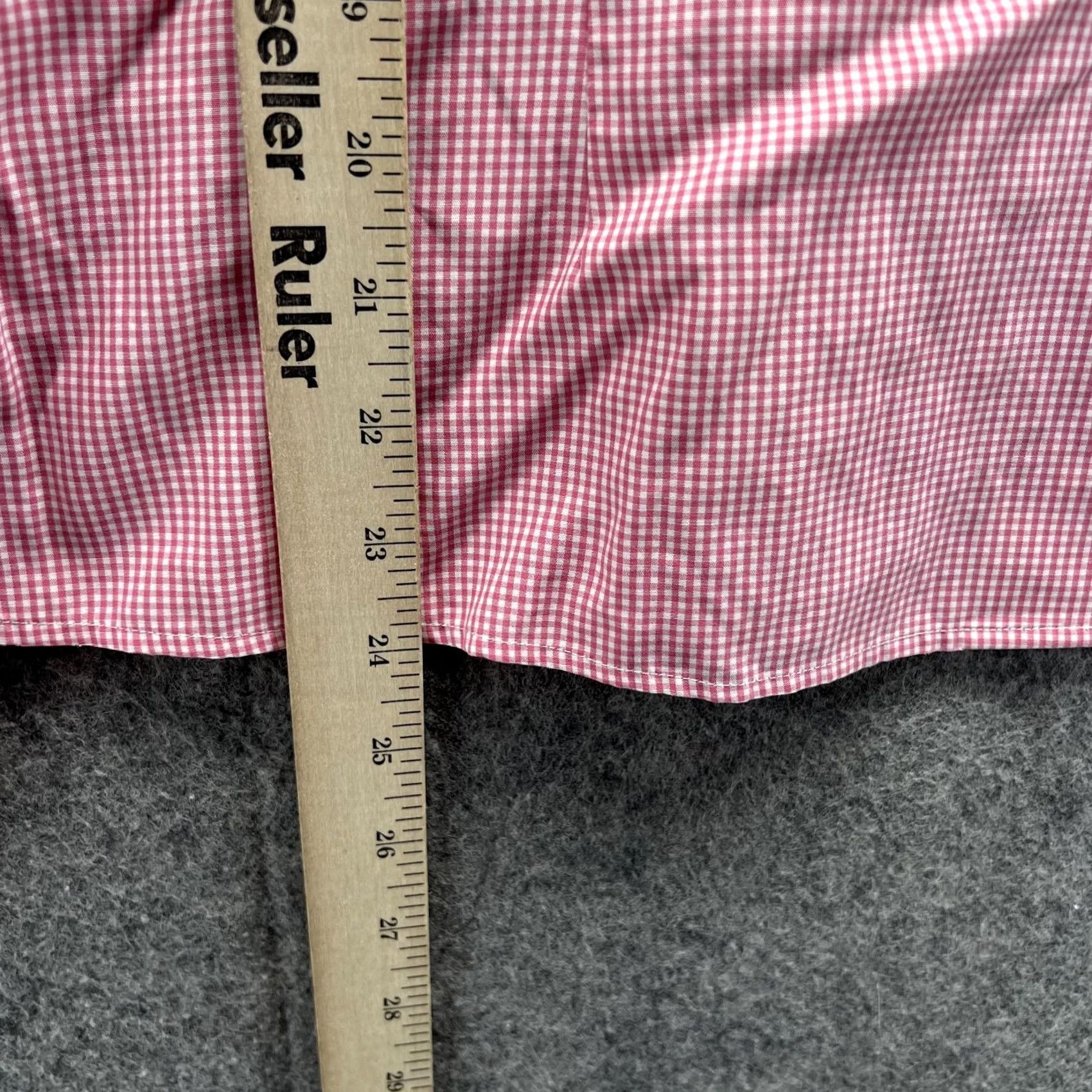 Brooks Brothers Brooks Brothers Womens 8 Pink Casual Button Down Fitted Gingham Check Shirt - Vintage - Sale Size M / US 6-8 / IT 42-44 - 7 Thumbnail