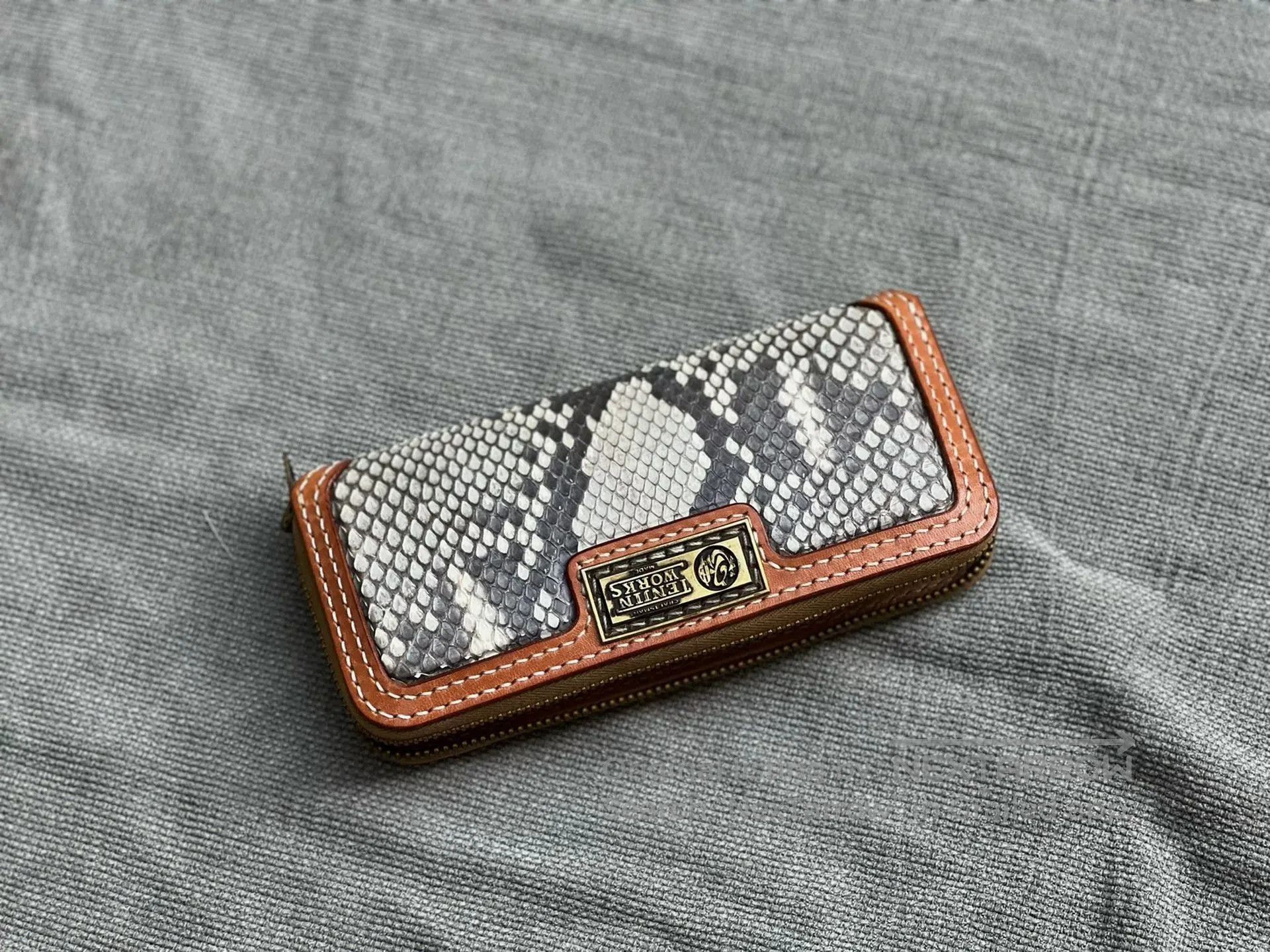 Japanese Brand Tenjinworks Python Zip Wallet Clutch. Size ONE SIZE - 1 Thumbnail