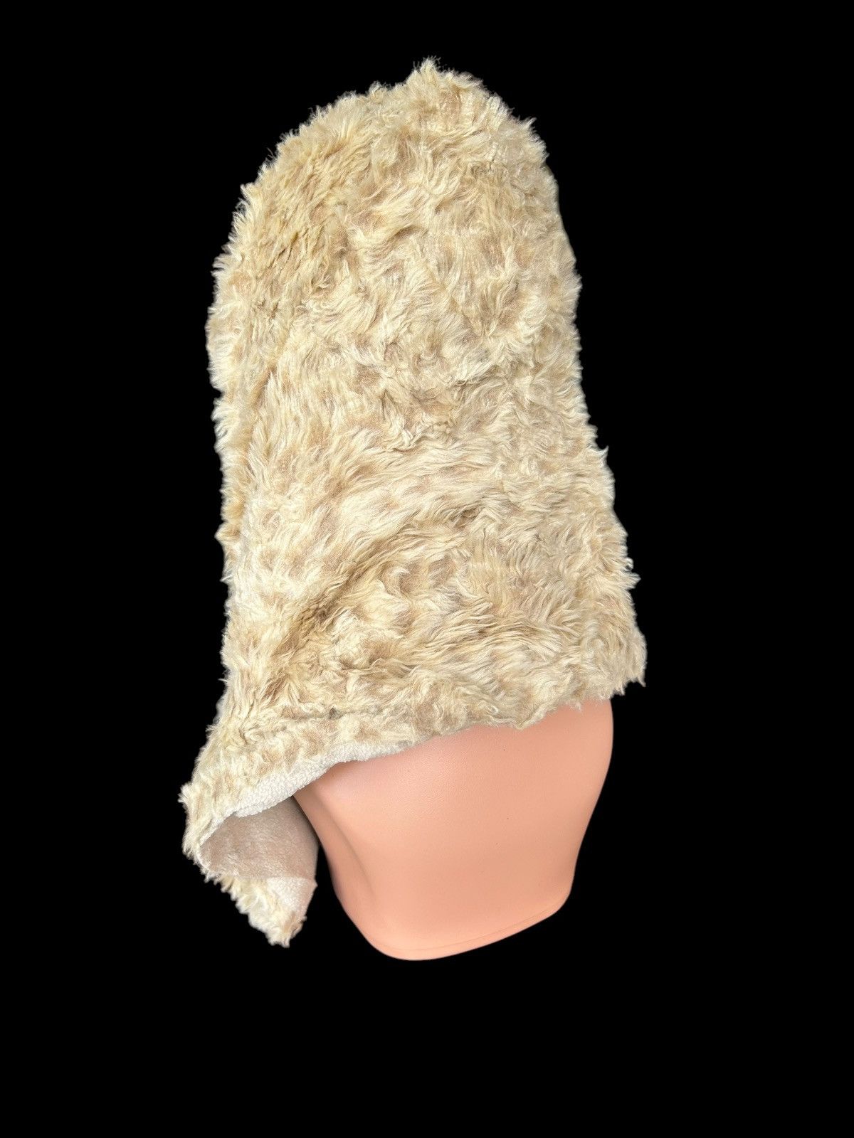 Japanese Brand × Kapital × Vintage Japanese Punk Style fur Beanie Scarf Rebersible Rare Size ONE SIZE - 3 Thumbnail