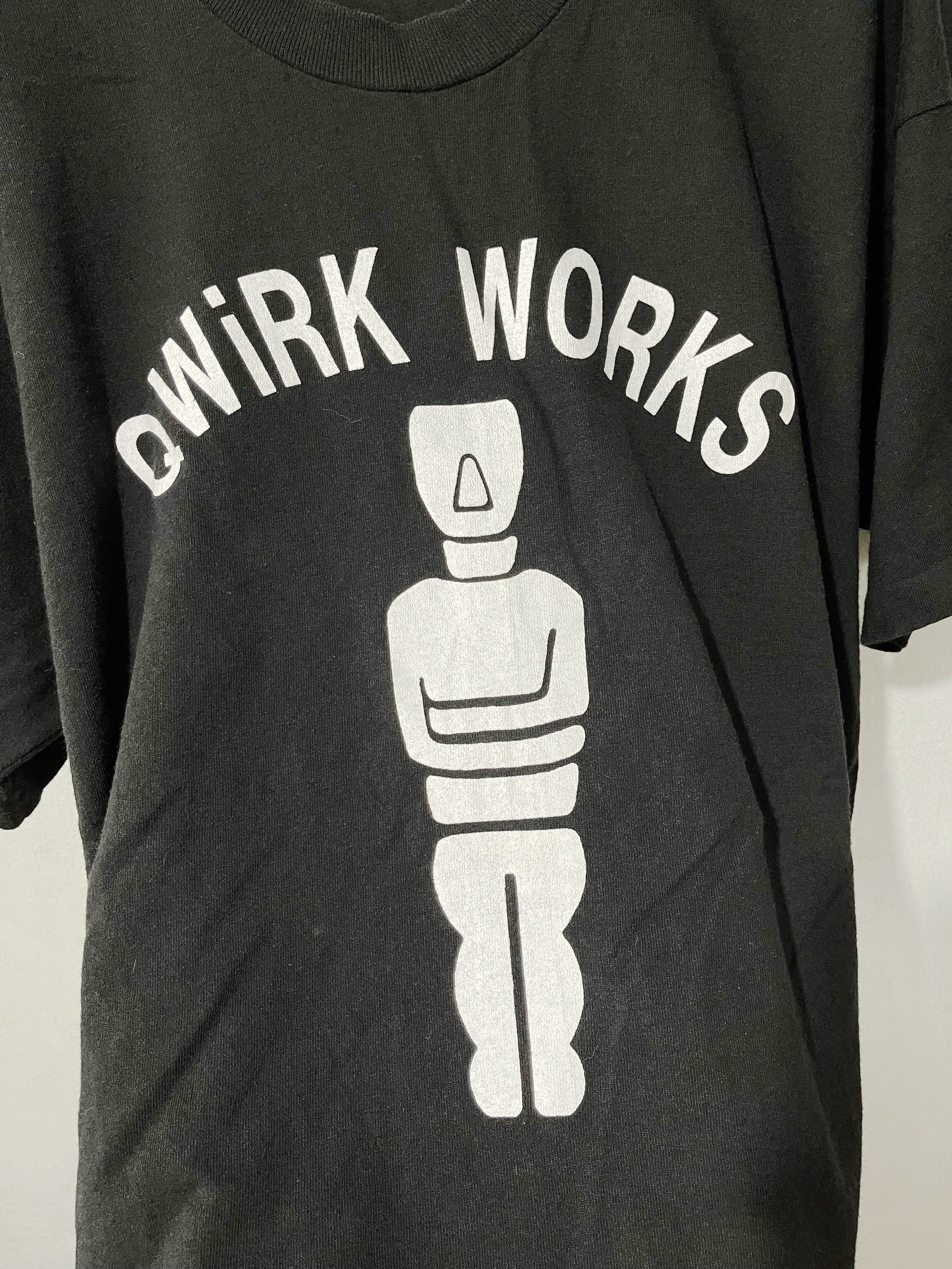 Band Tees × Vintage Vintage "Qwirk works" Tee Size US XL / EU 56 / 4 - 2 Thumbnail