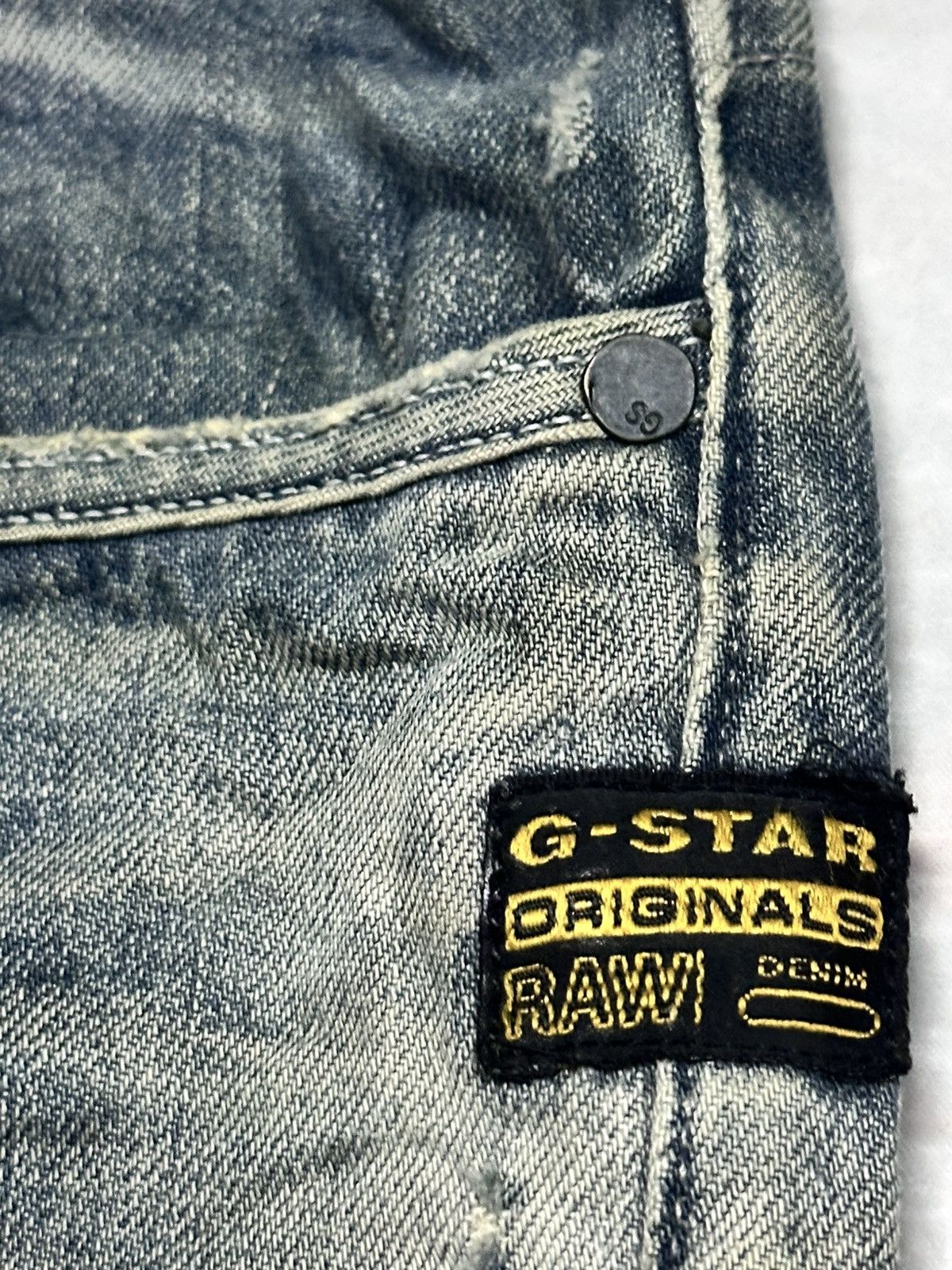 G-Star G Star Vintage Distressed Baggy Loose Style & Faded Wash Size US 32 / EU 48 - 12 Thumbnail