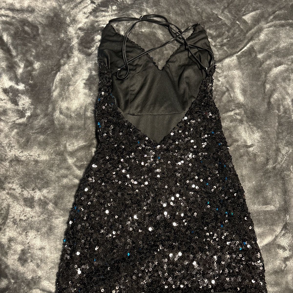 Other Black Sequin Mini Dress Size XS / US 0-2 / IT 36-38 - 4 Thumbnail