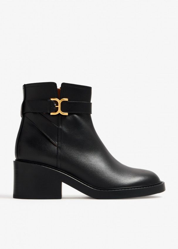 o1loc1c1024 Marcie Ankle Bootss in Black