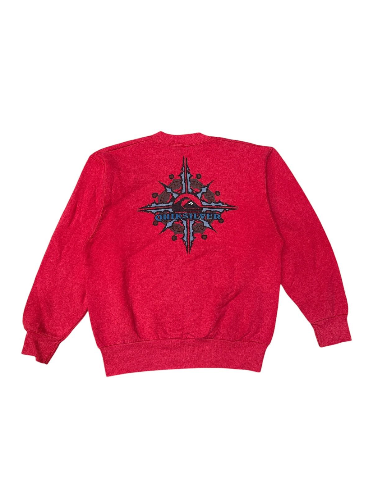 TRUE VINTAGE 1990s QUIKSILVER BIG PRINT SWEATSHIRT CREWNECK