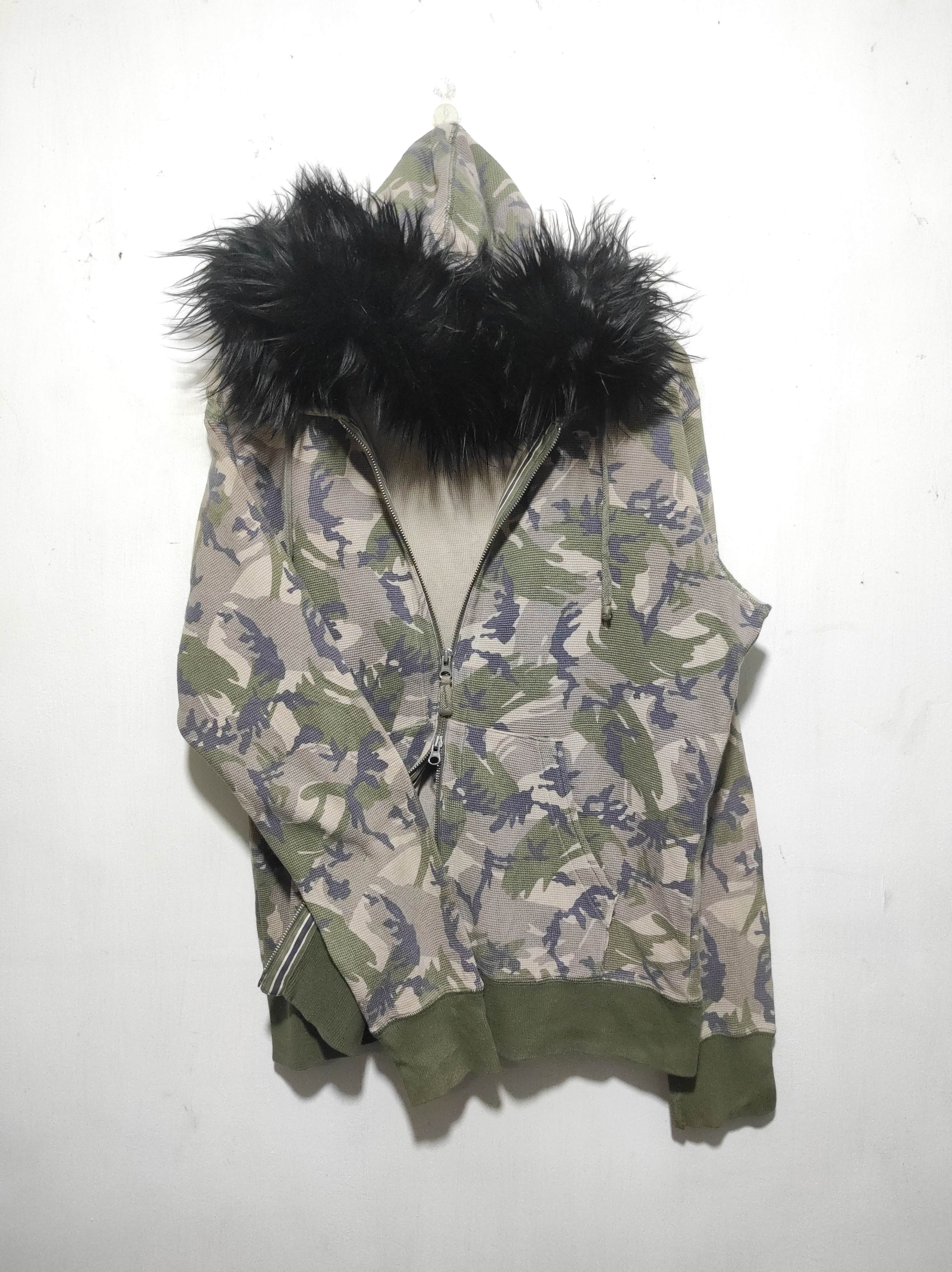Hysteric Glamour Just Fit Camo Double Zip Fur Hoodie i6w9 Lgb Style Size US M / EU 48-50 / 2 - 2 Thumbnail