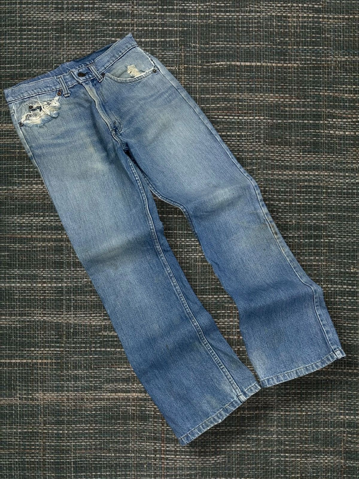 Levi's Vintage Clothing Vintage 0g 1990s Designer Levis 517 Orange Tab Flared Denim Size US 29 - 2 Thumbnail