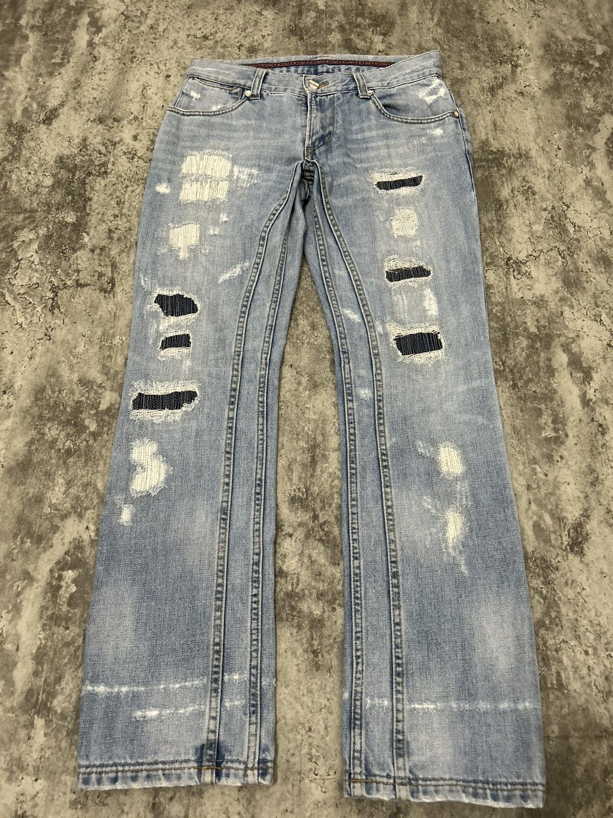 Hysteric Glamour × Japanese Brand Tokyo Aoyama Japan Distressed Jeans Size US 31 - 3 Thumbnail