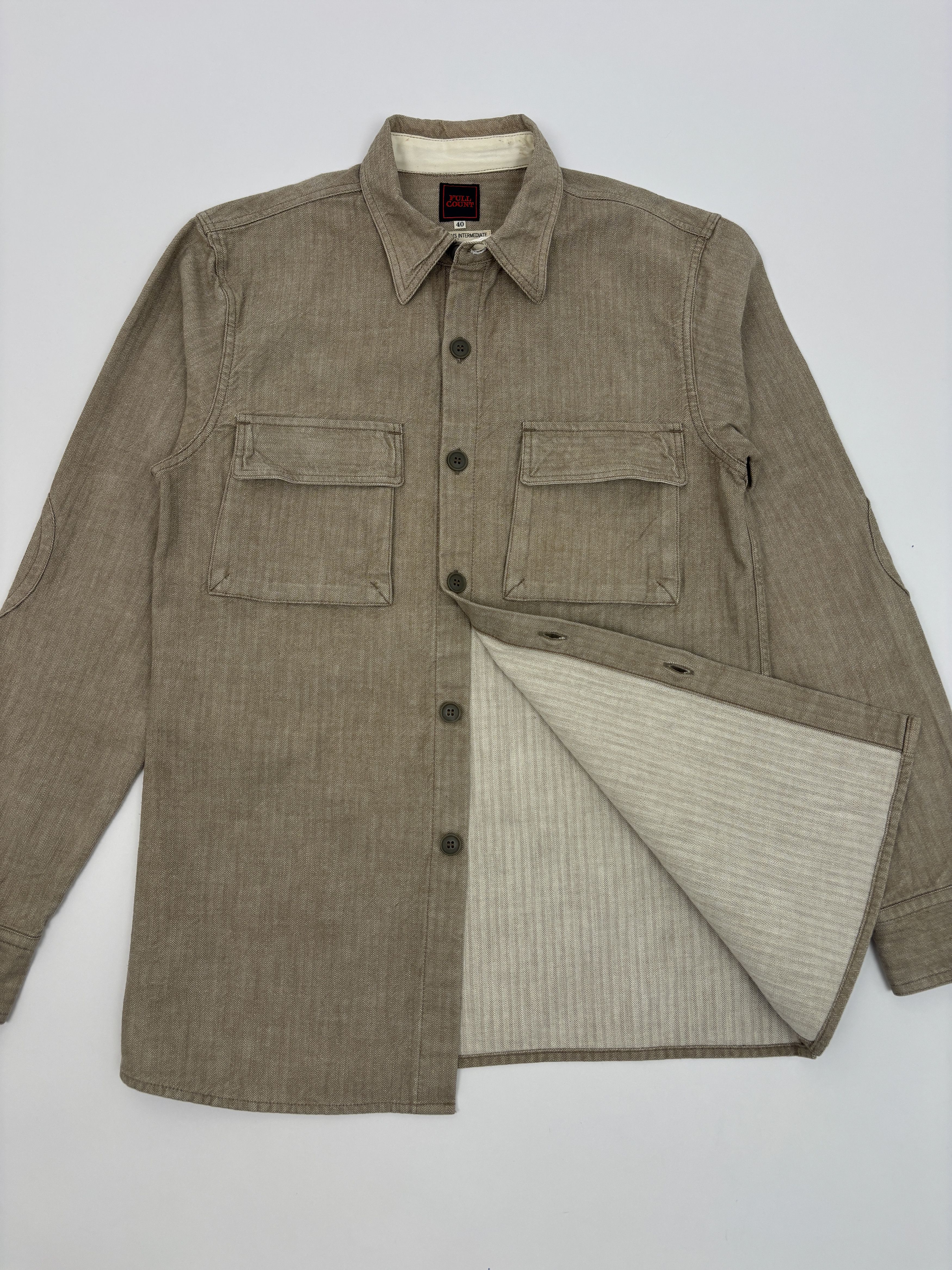 Full Count & Co. Fullcount Herringbone Work Shirt Size US L / EU 52-54 / 3 - 8 Thumbnail