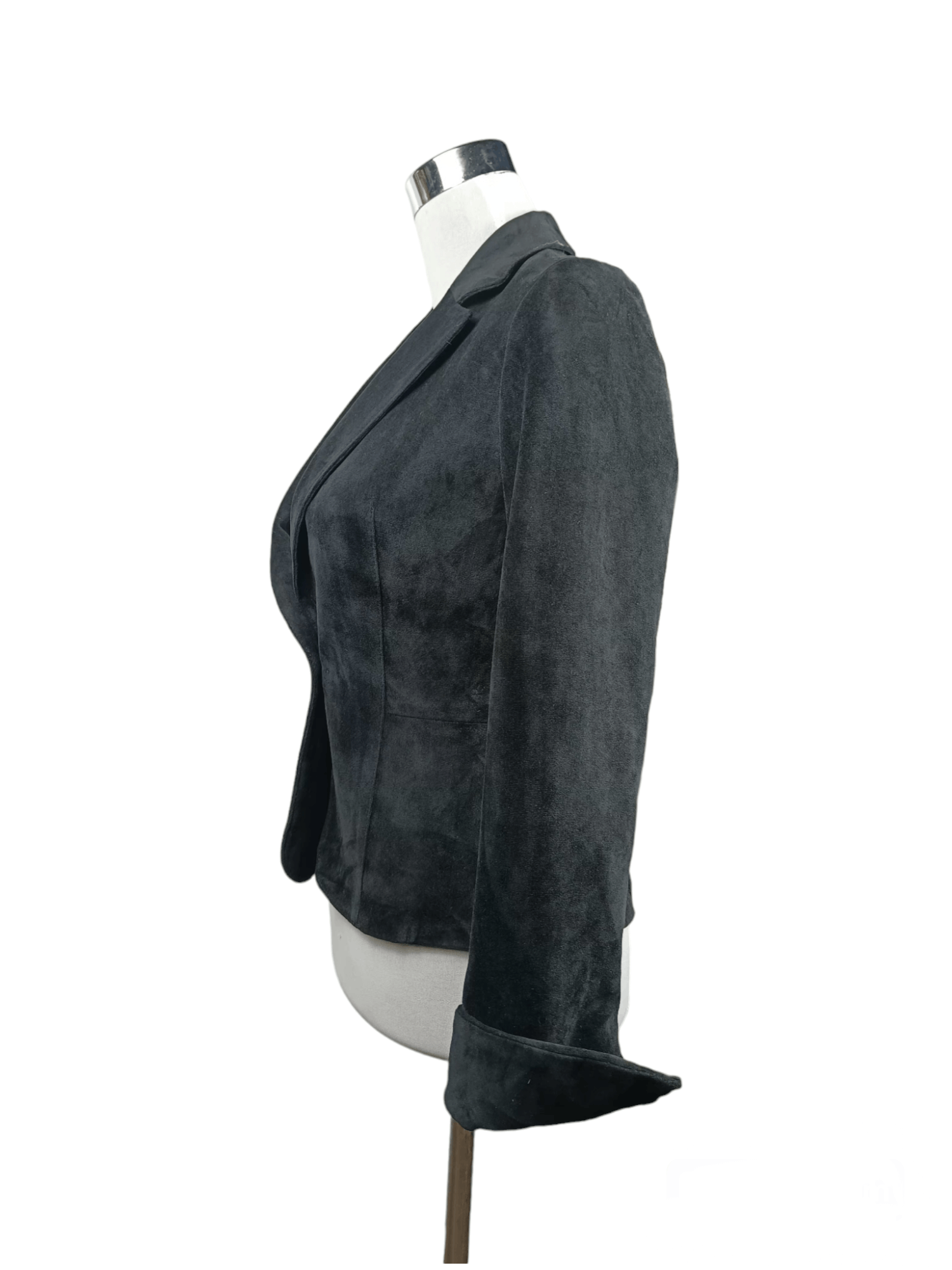 Yohji Yamamoto INED BLACK VELOUR SINGLE LAPEL BLAZER Size M / US 6-8 / IT 42-44 - 4 Thumbnail