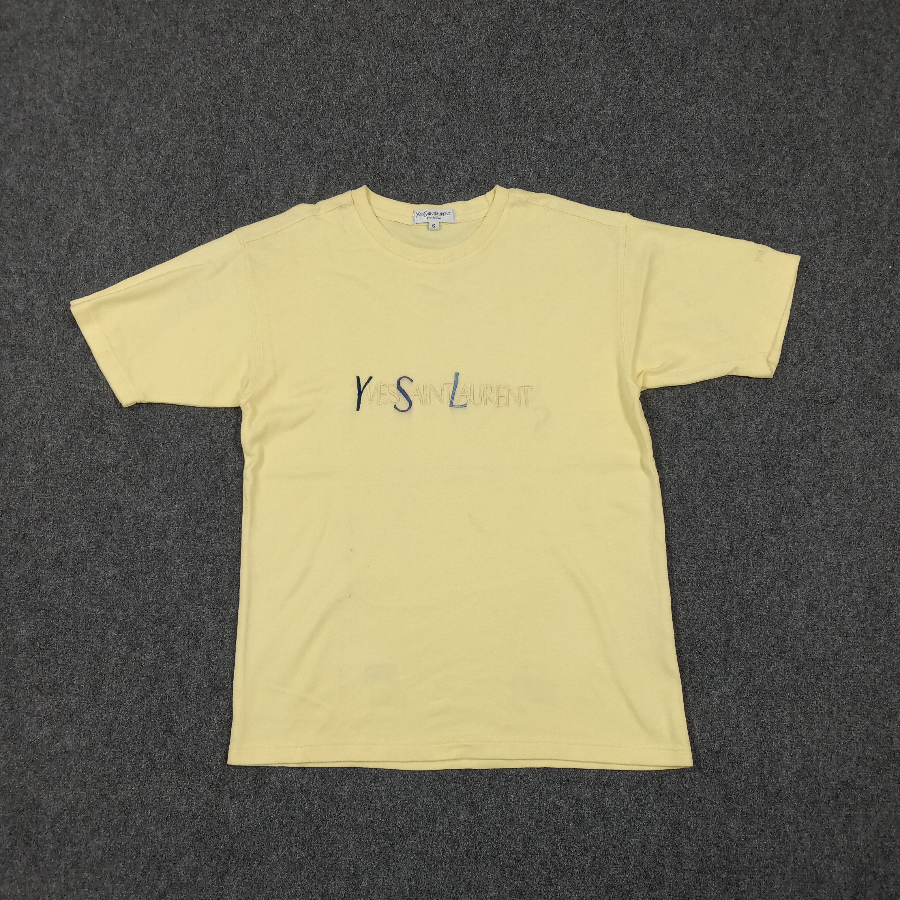 Yves Saint Laurent Yves Saint Laurent YSL Pour Homme Designer Tshirt C276N28 Size US M / EU 48-50 / 2 - 1 Thumbnail