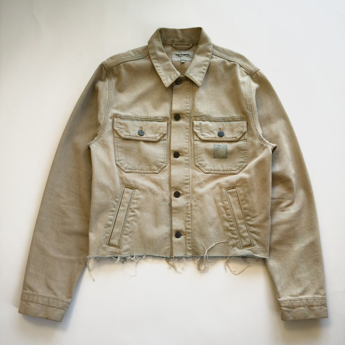 Carhartt Carhartt Distressed Stetson Denim Jacket in Beige size Small Size US S / EU 44-46 / 1 - 1 Thumbnail