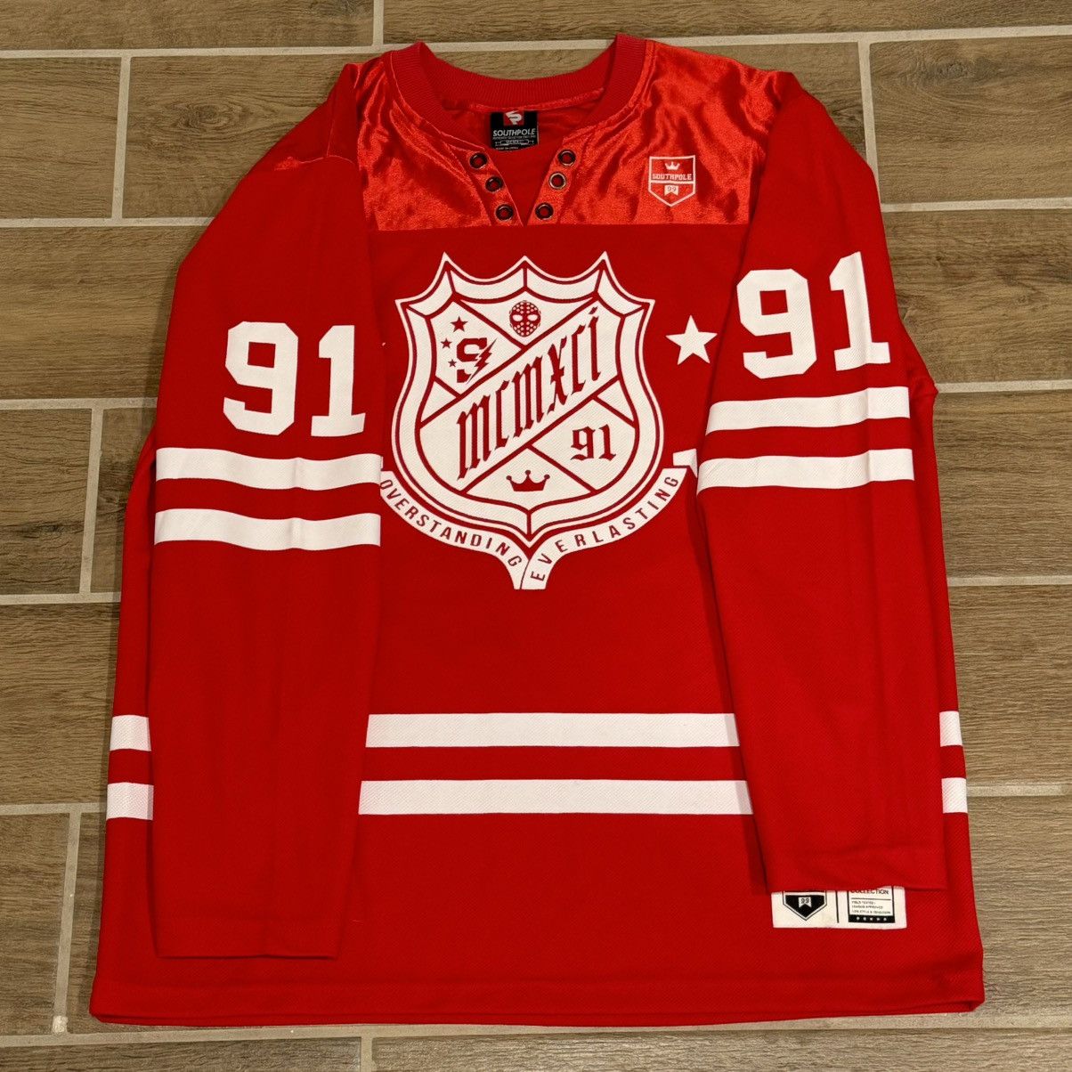 Southpole × Vintage Vintage Southpole MCMXCI 1991 Hockey Jersey Athletic Size US XL / EU 56 / 4 - 2 Thumbnail