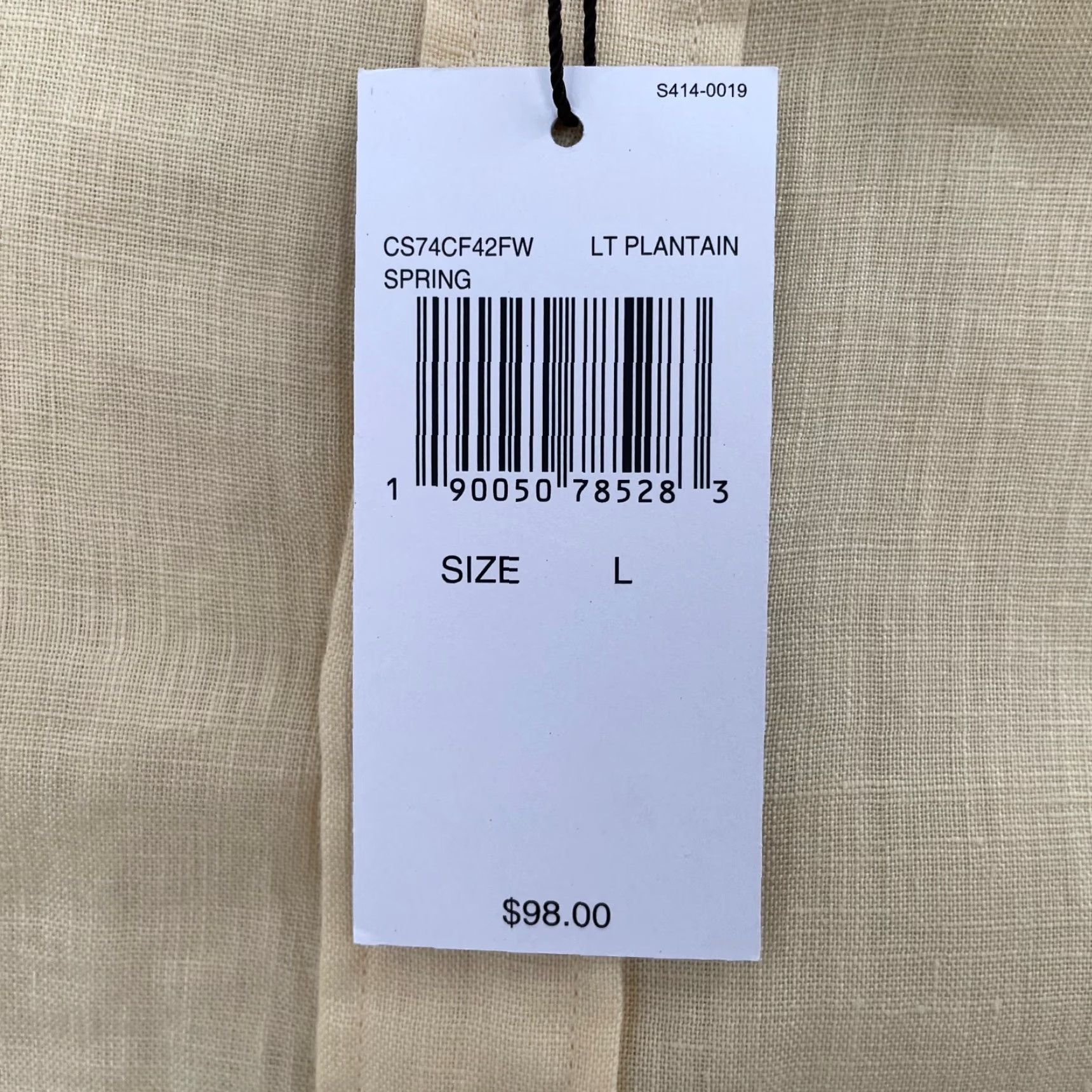 Michael Kors Michael Kors Shirt Mens Large Yellow Plantain Linen Long Sleeve Button-Up 90s Designer? Size US L / EU 52-54 / 3 - 5 Thumbnail