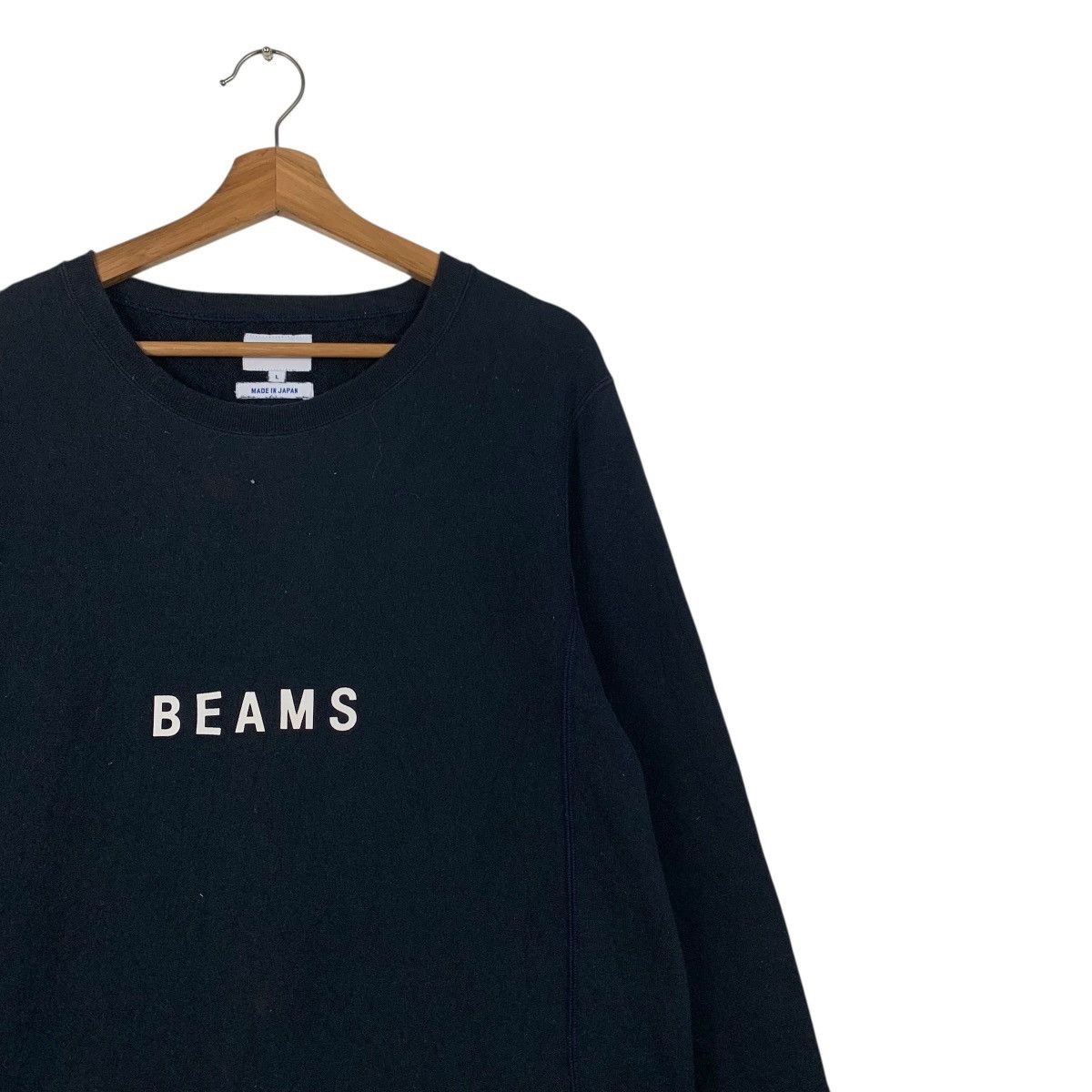Beams Plus BEAMS Center Logo Crewneck Sweatshirt #3605-C165 Size US L / EU 52-54 / 3 - 4 Thumbnail