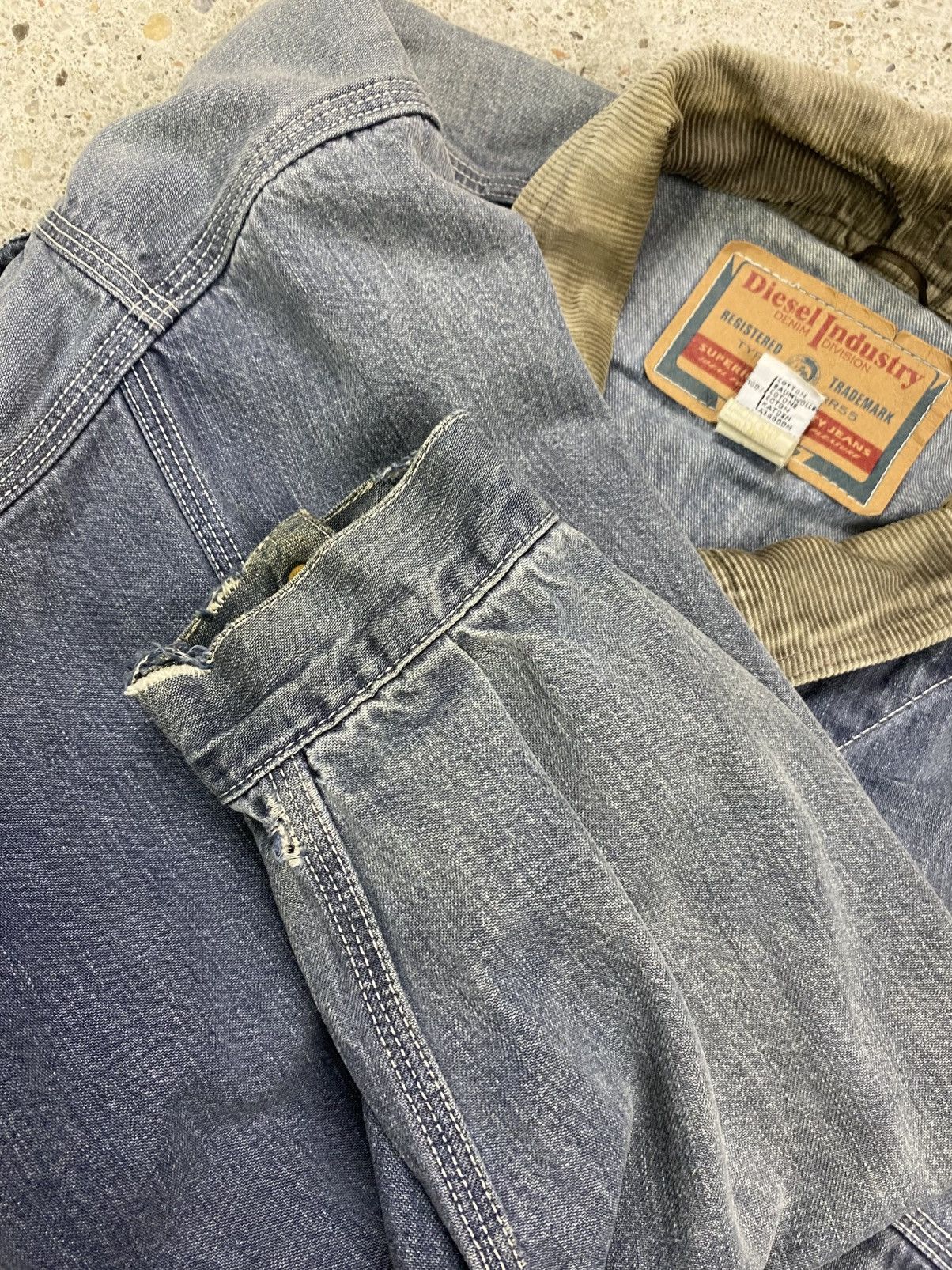 Diesel Diesel denim jacket vintage trashed made in italy archive Size US XXL / EU 58 / 5 - 17 Thumbnail