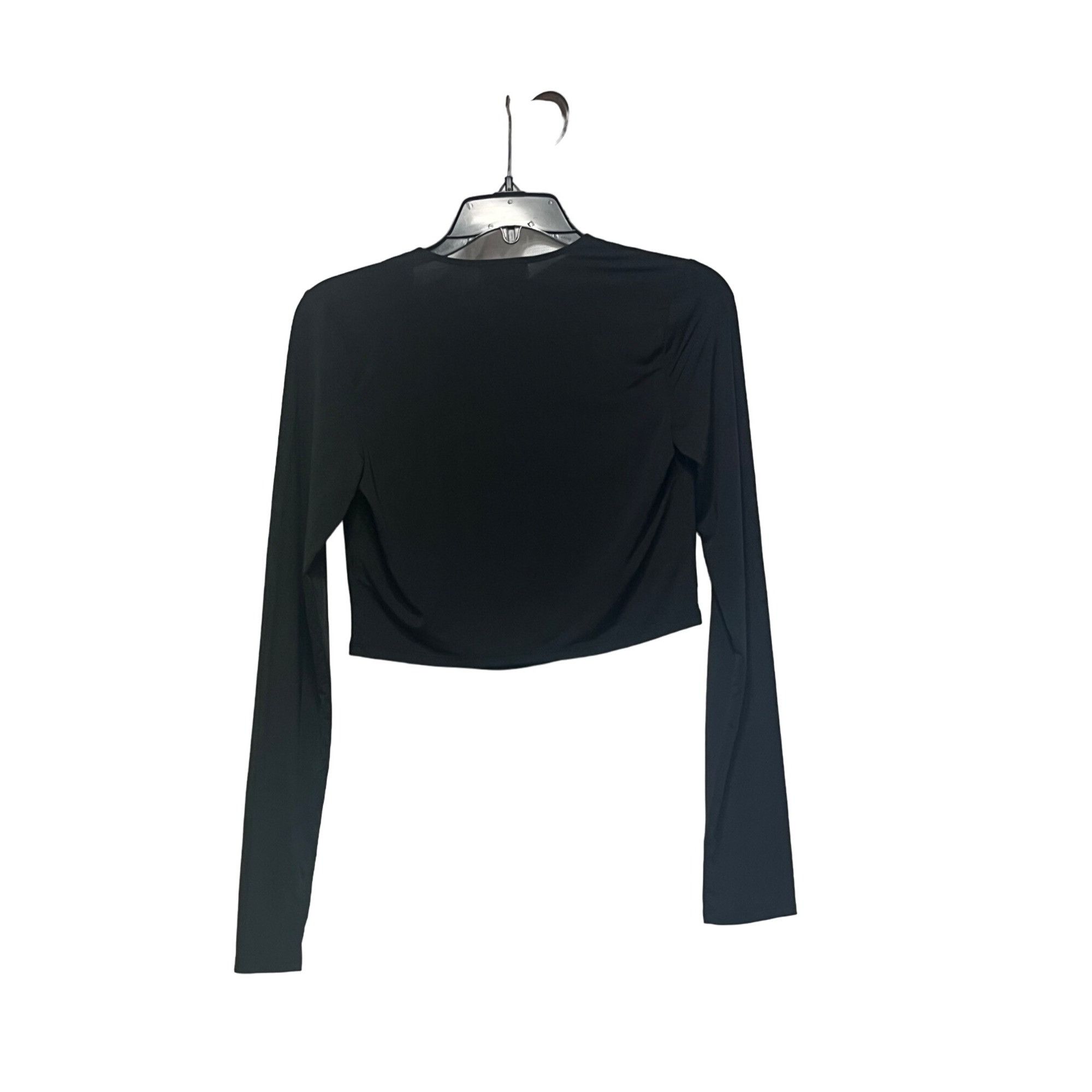 Other Open Edit Cowl Neck Long Sleeve Crop Top, Black, S Size S / US 4 / IT 40 - 11 Thumbnail