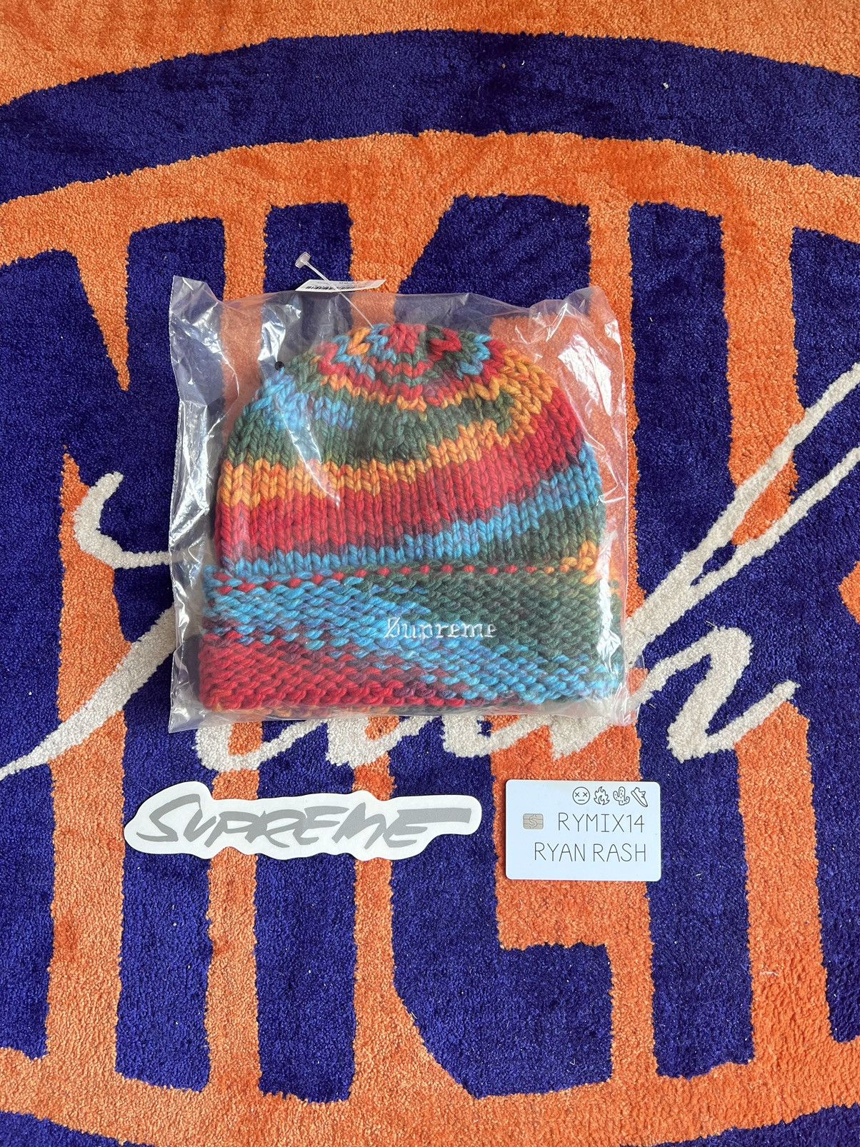 image of Supreme Gradient Spacedye Beanie - Multicolor, Men's