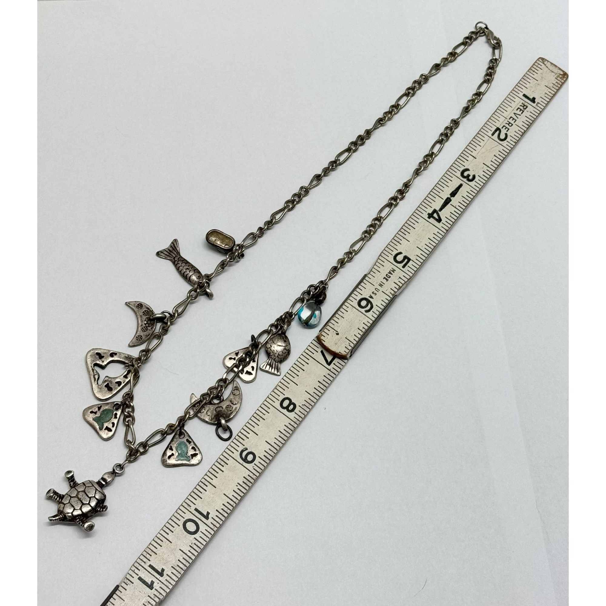 Vintage Vintage silver charm necklace Size ONE SIZE - 6 Thumbnail