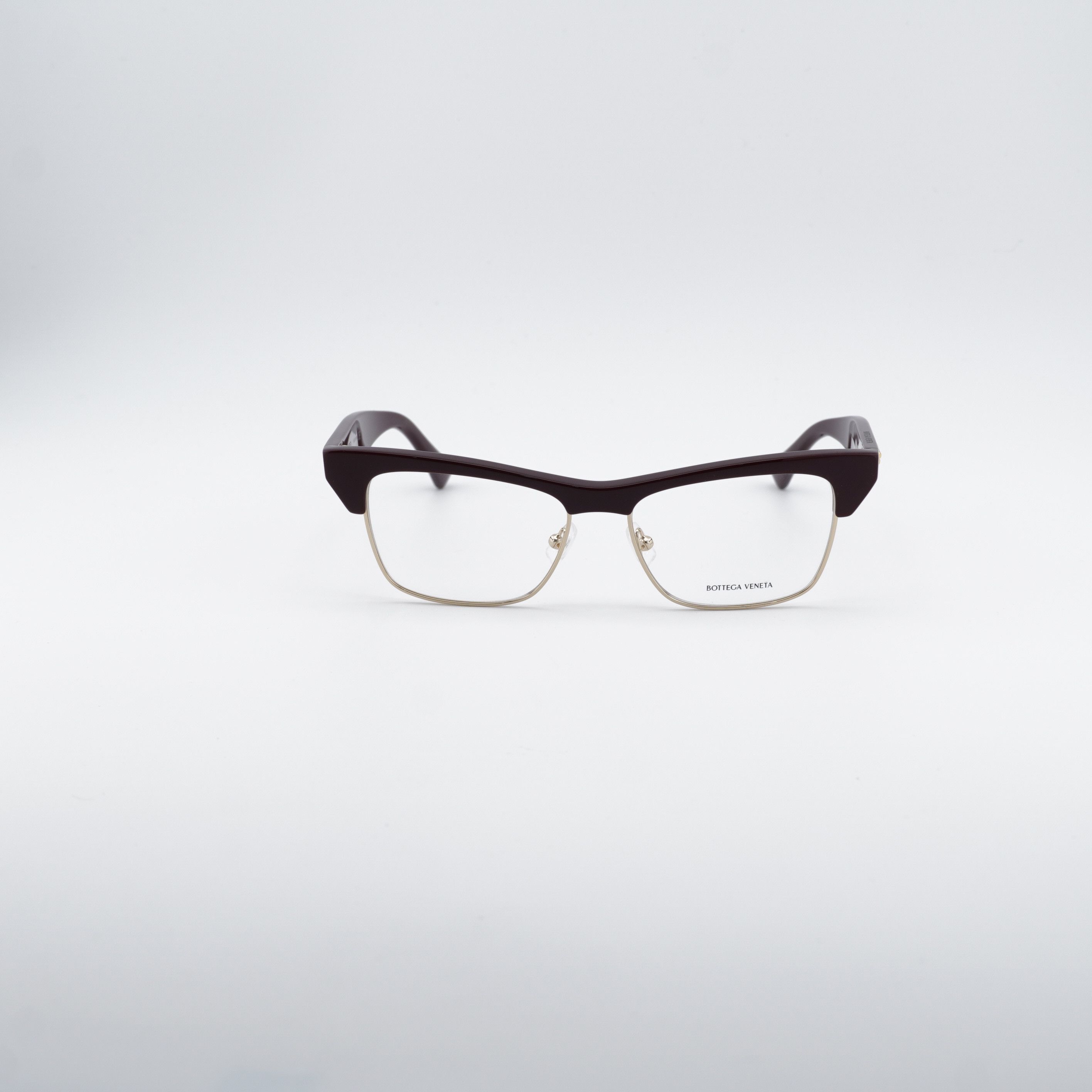 Bottega Veneta Bottega Veneta BV1100O 003 Eyeglasses Burgundy/Gold 52mm Size ONE SIZE - 8 Thumbnail