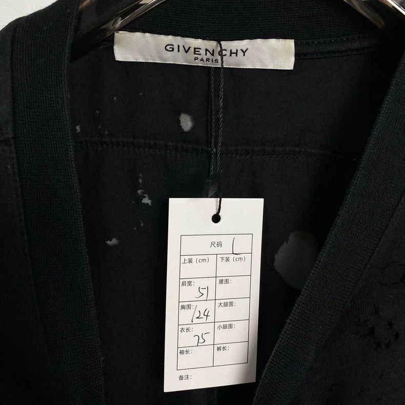 Givenchy Givenchy Logo Print Holey Short Sleeve 2505-Nextarrow Size US L / EU 52-54 / 3 - 2 Thumbnail