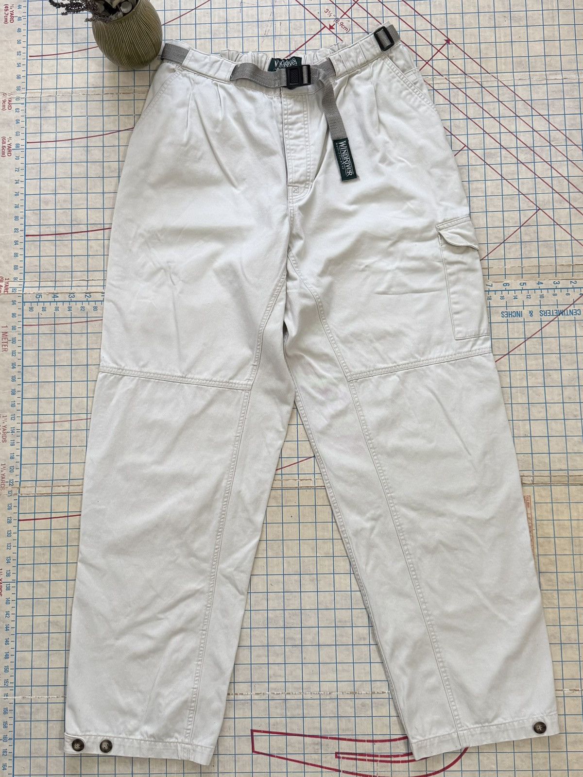 Vintage × Windriver Crazy Vintage Y2K 2000s Baggy Wide Leg Cargo Pants Windriver Size US 34 / EU 50 - 1 Thumbnail