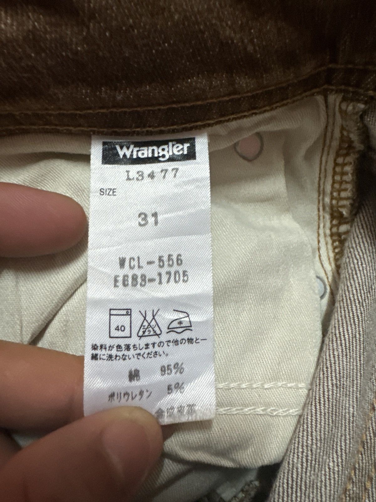 Japanese Brand Flare Vintage Wrangler Brown Wide Leg Denim Size US 28 / EU 44 - 13 Thumbnail