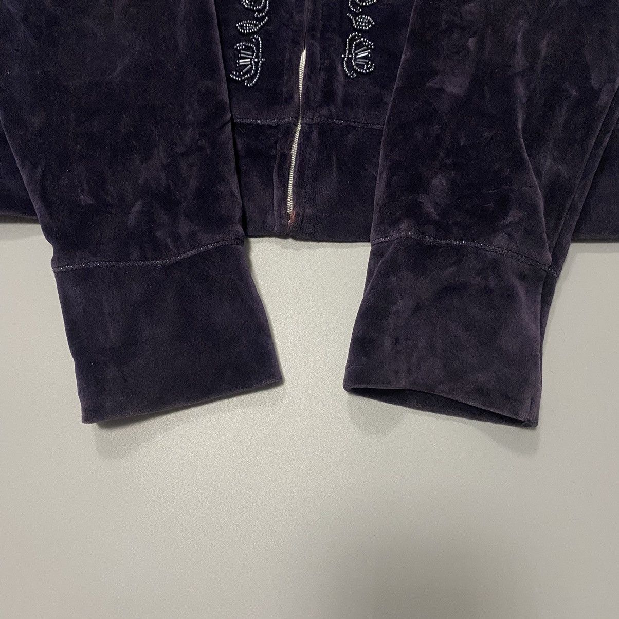 Escada Escada Women’s S Velour Velvet Boomber Jacket Size S / US 4 / IT 40 - 6 Thumbnail