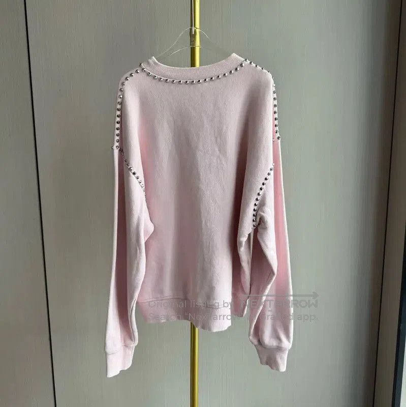 Miu Miu Miu Miu Pink Logo Women's Sweatshirt . Size XS / US 0-2 / IT 36-38 - 2 Thumbnail