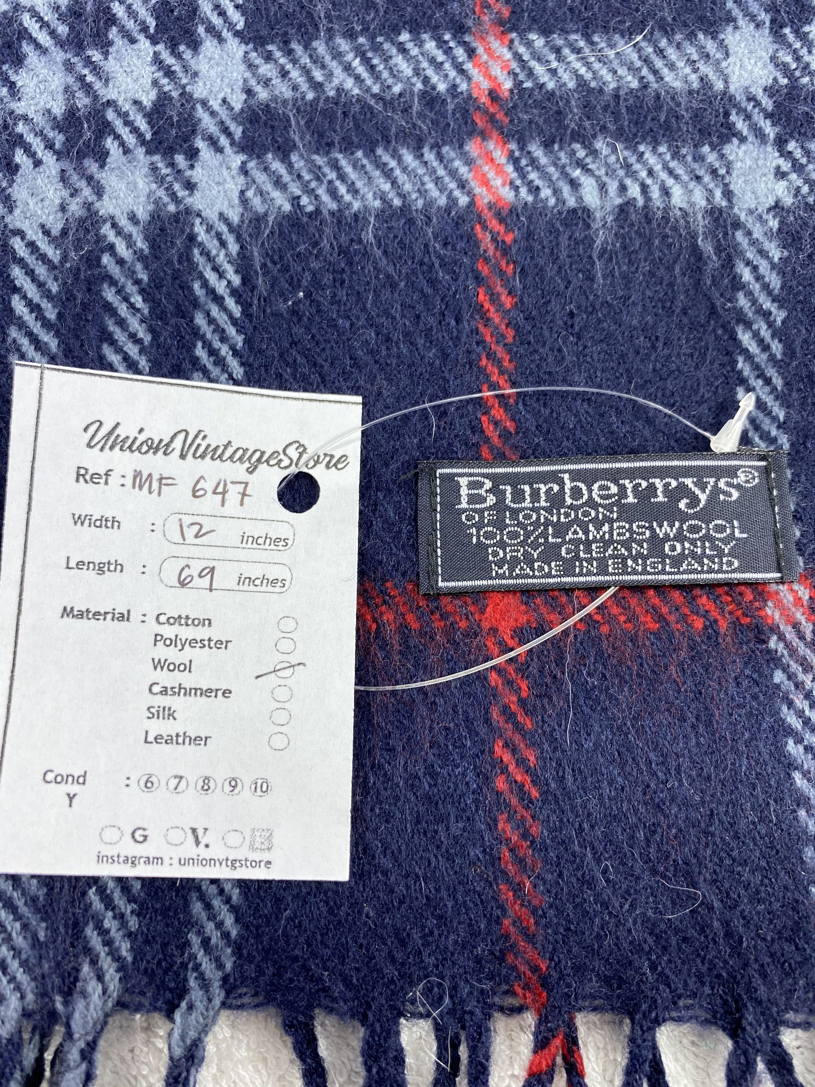 Burberry Vintage Burberry Scarf/Muffler/Neckwear MF647 Size ONE SIZE - 4 Thumbnail
