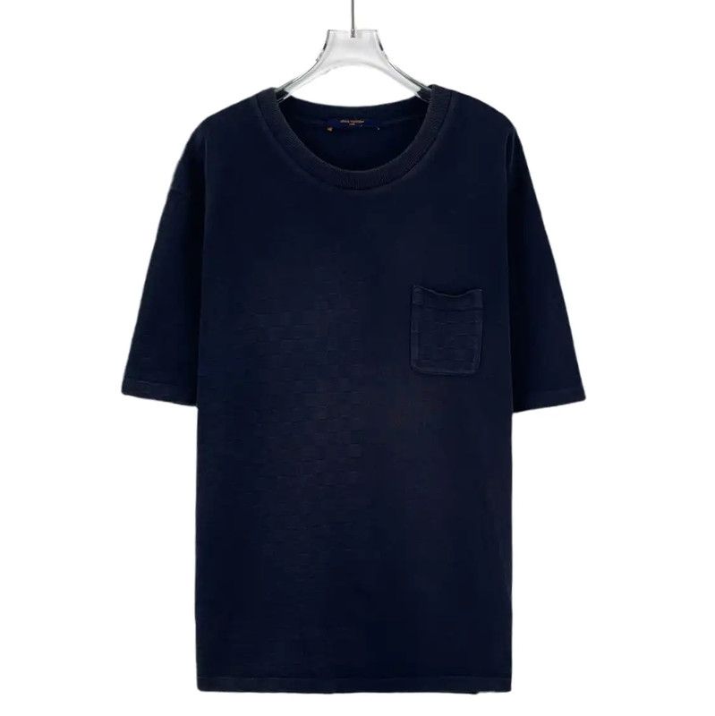 Louis Vuitton Louis Vuitton Blue Cotton XXL Men's T-Shirt 0089 Size US XXL / EU 58 / 5 - 1 Thumbnail