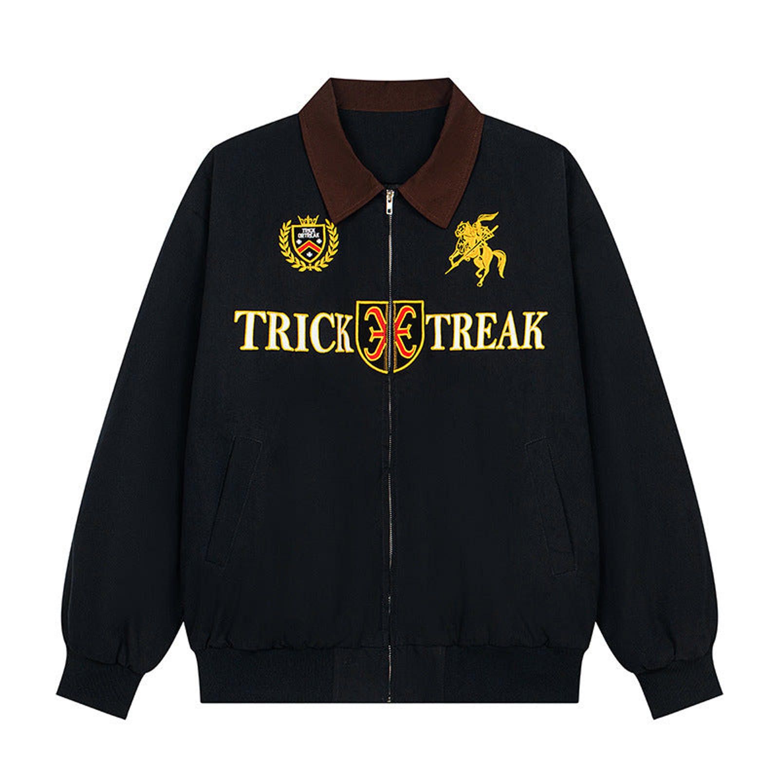 Other Gold-Embroidered Crest Varsity Bomber |Equestrian Jacket Size US M / EU 48-50 / 2 - 1 Thumbnail