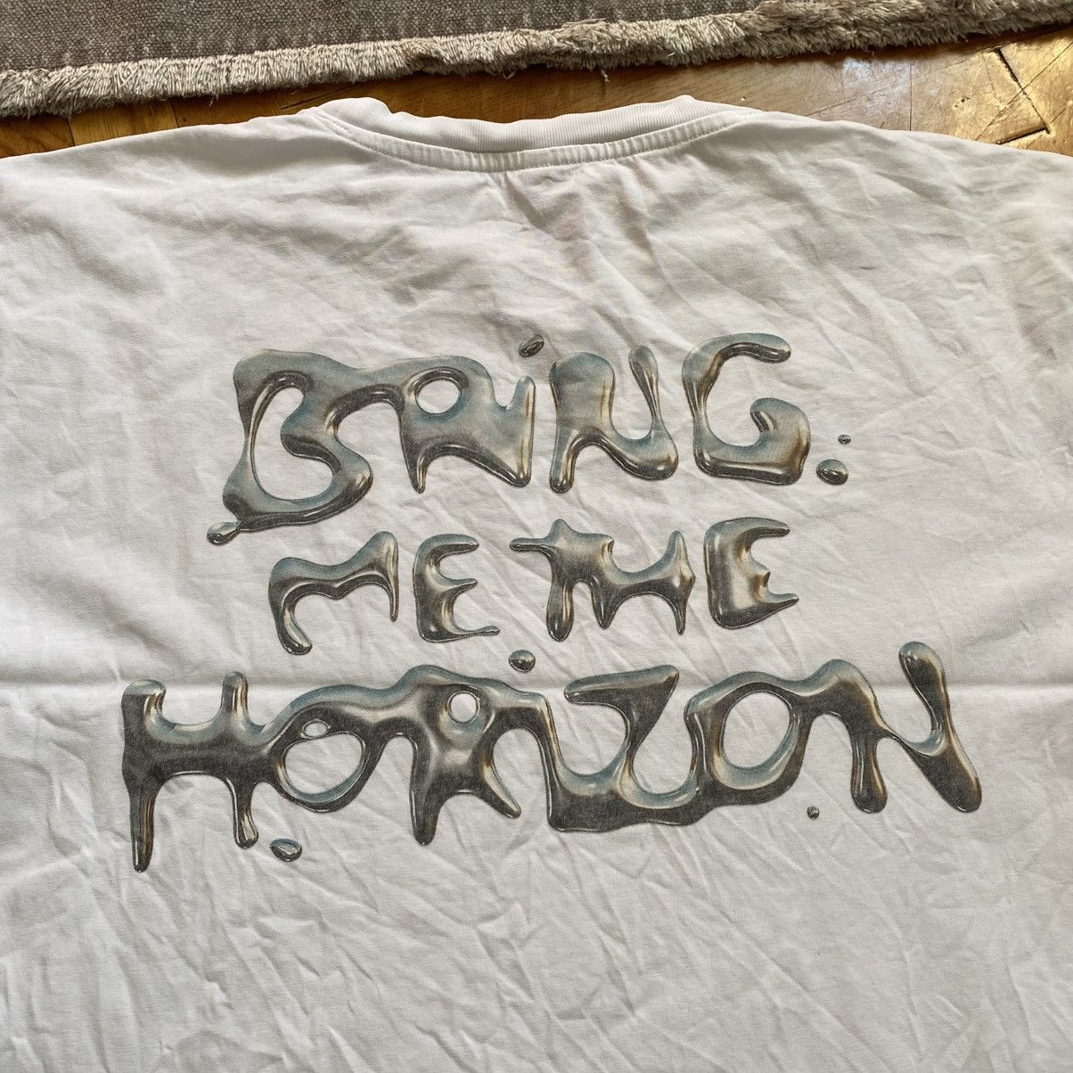 Band Tees BRING ME THE HORIZON Y2K CRAZY CHROME PRINT T SHIRT Size US XL / EU 56 / 4 - 4 Thumbnail