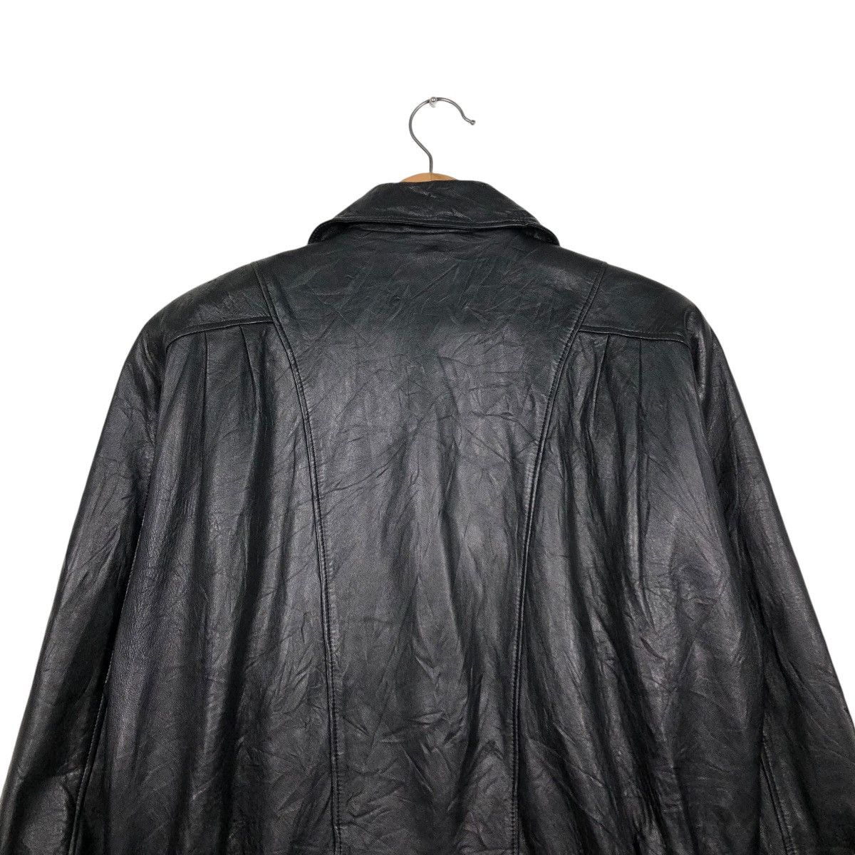 Japanese Brand 🔥VINTAGE BIKER LEATHER JACKET SHYNING HEART ISSEY MIYAKE Size US M / EU 48-50 / 2 - 12 Thumbnail